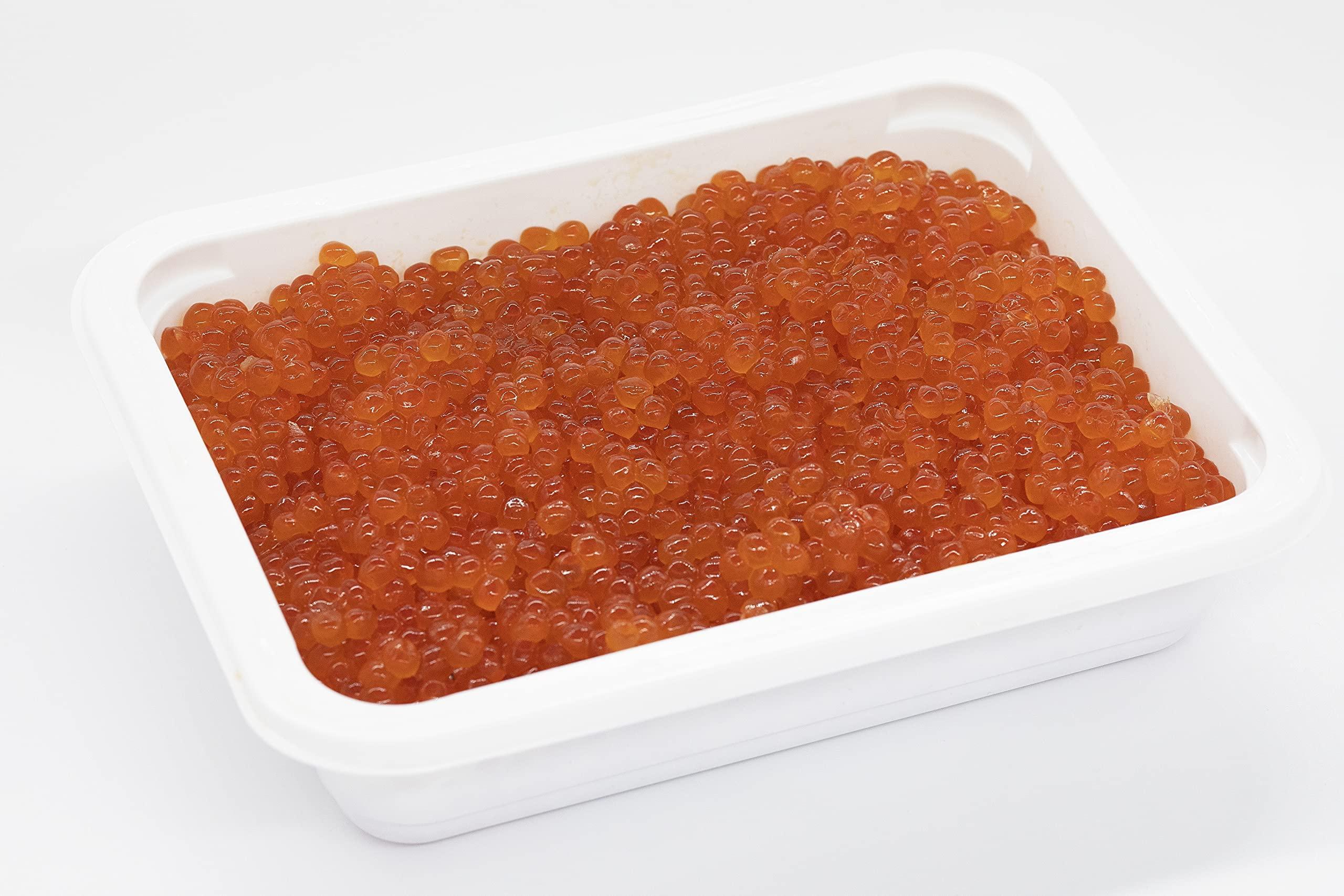 Caviar Bazar Salmon Caviar by XIP- Chum Salmon Roe. Keta Premium Ikura (Blue). 1kg Tray (35.3oz) - Image 4