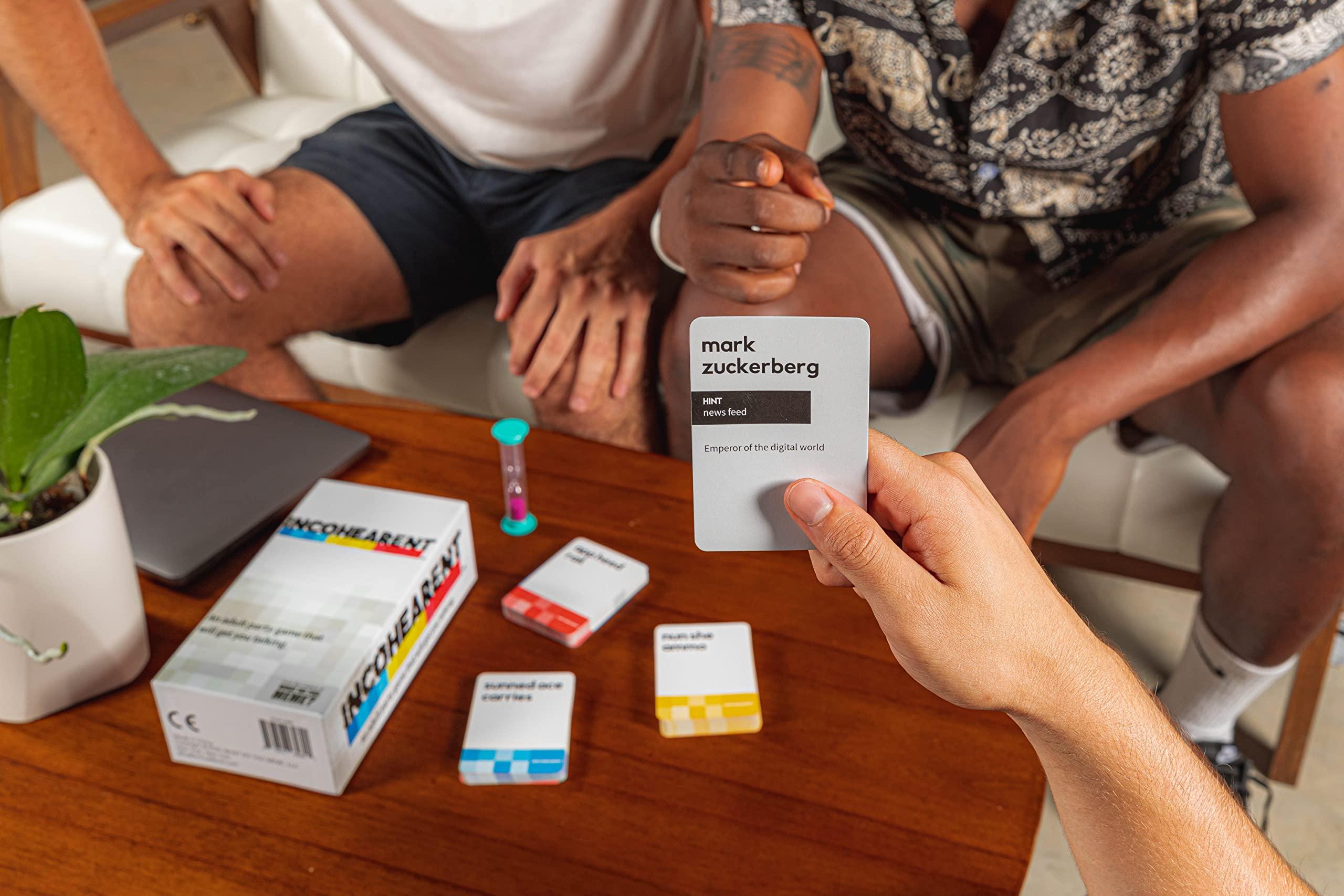 Incohearent, The Guess the Gibberish Party Game by Relatable, A Funny Card Game for Adults, Great for Bachelorette Party Games or Game Night Games, Includes 400 Cards, Instructions, and 1 Sand Timer - Image 12