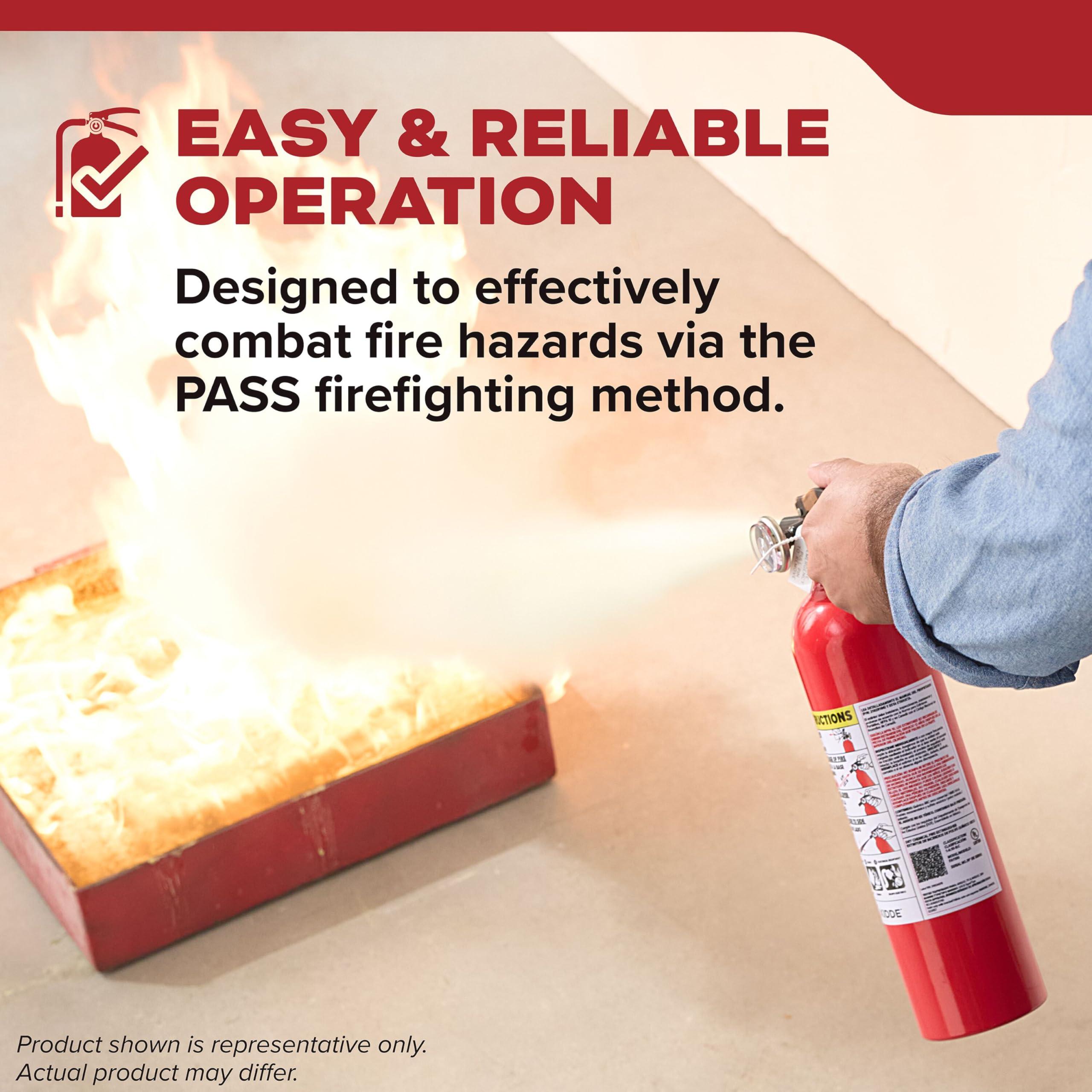 Kidde Basic Fire Extinguisher for Home, Office, Residential, Single-Use, 5BC - Image 8