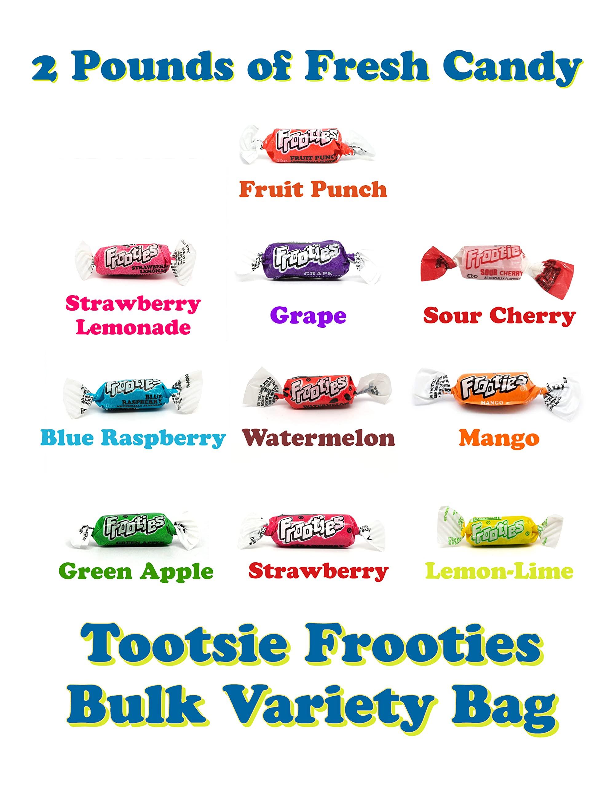 Fruities 10 Flavors - 2 LB Bulk Candy - Assorted Flavor - Fruit Chews - Gluten Free - Ultimate Variety - Taffies - Individually Wrapped Candy - Queen Jax - Image 4