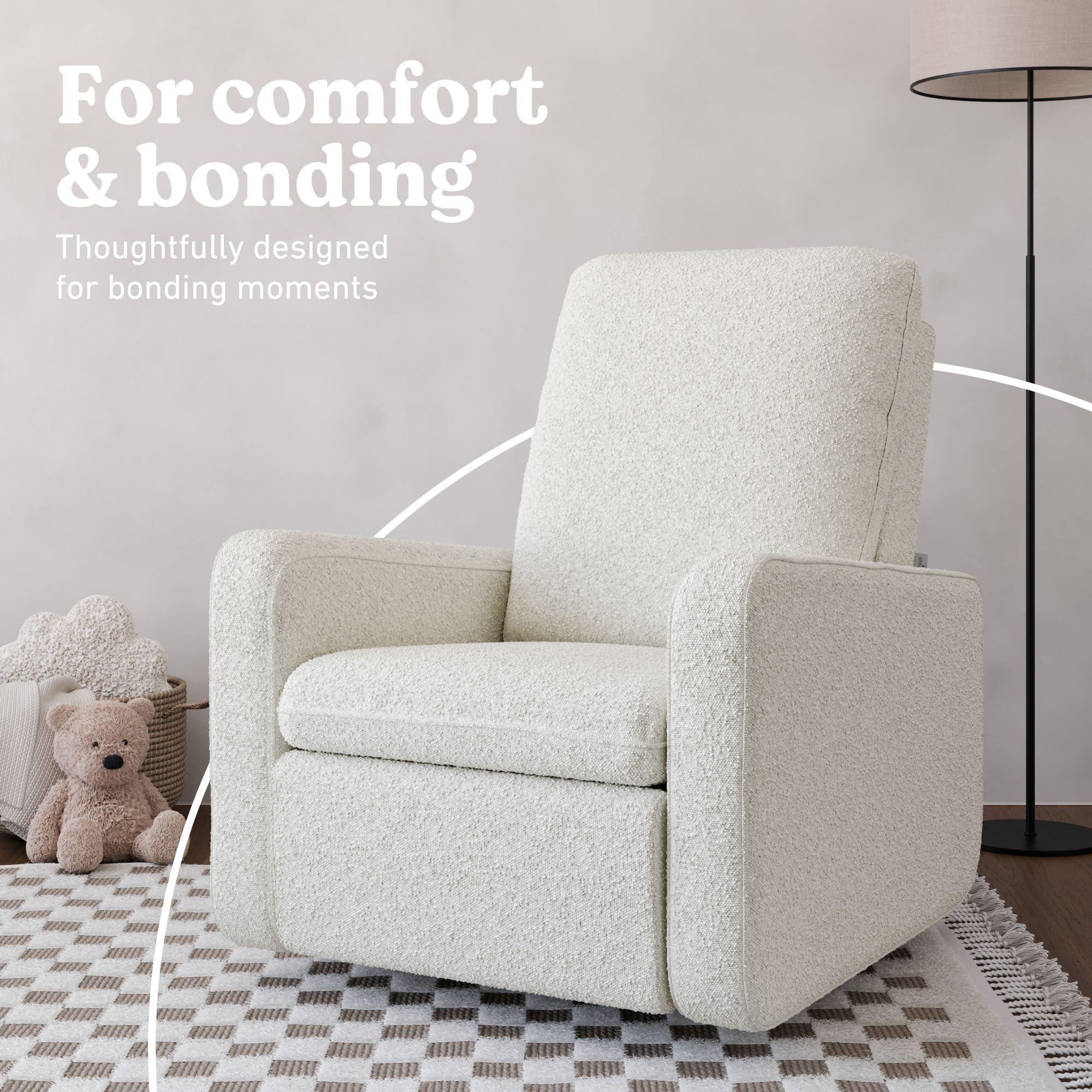 Graco Teddi Power Recliner Swivel Glider (Ivory Boucle) – Electronic Power Recline, USB-A & USB-C Charger, Premium Cushioning & Comfort - Image 4