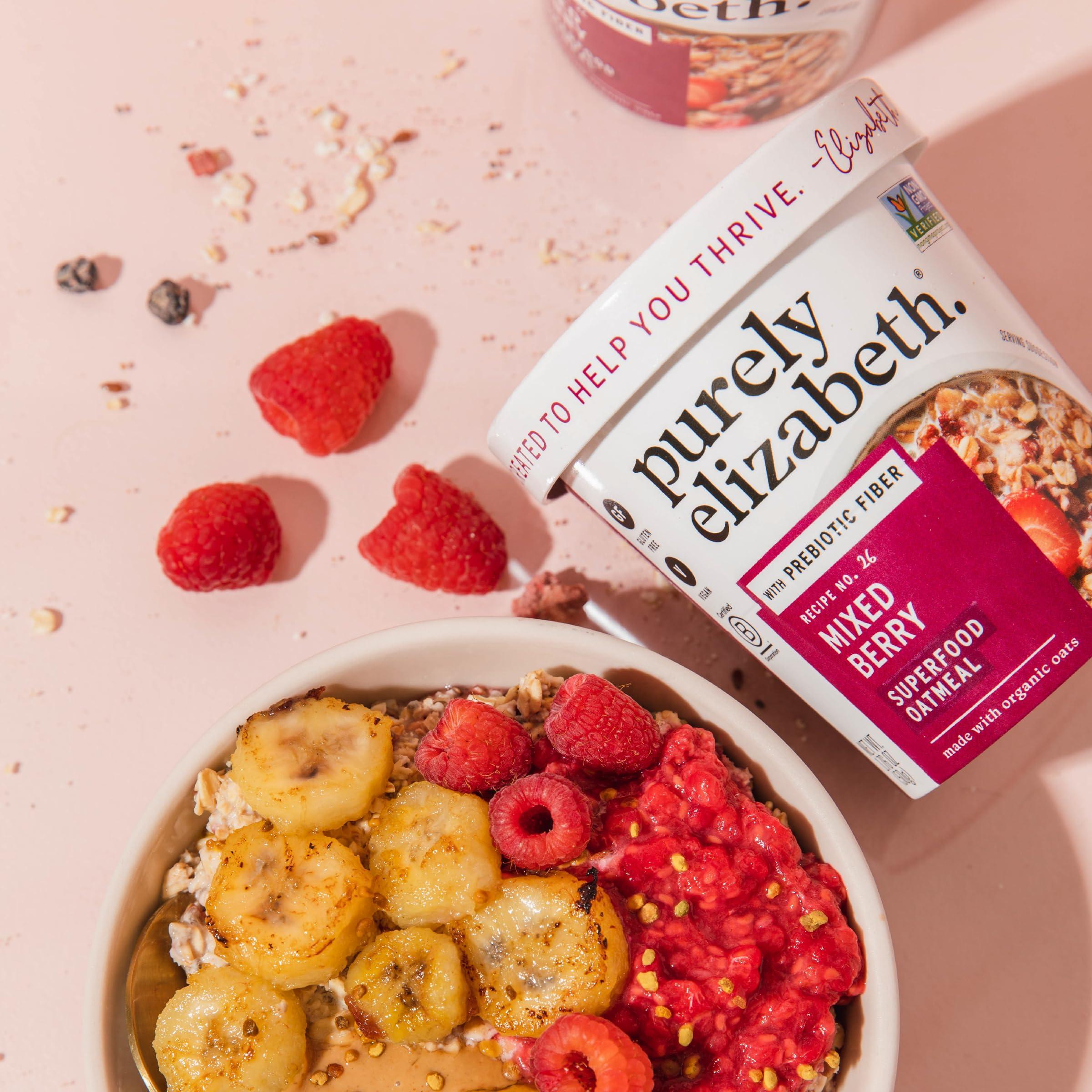 Purely Elizabeth Best Sellers Variety Pack Superfood Oatmeal Cups, Great for Overnight Oats, Gluten-Free, 2 Ounce (Pack of 12) - Image 7