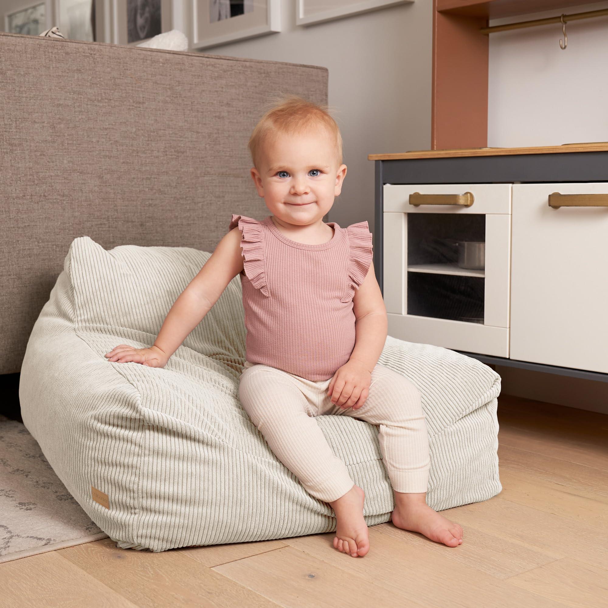 ZICOTO Soft Memory Foam Bean Bag Chair for Toddlers - Trendy Kids Chair and Baby Lounger for Nursery, Playroom, or Living Room Decor - Image 5