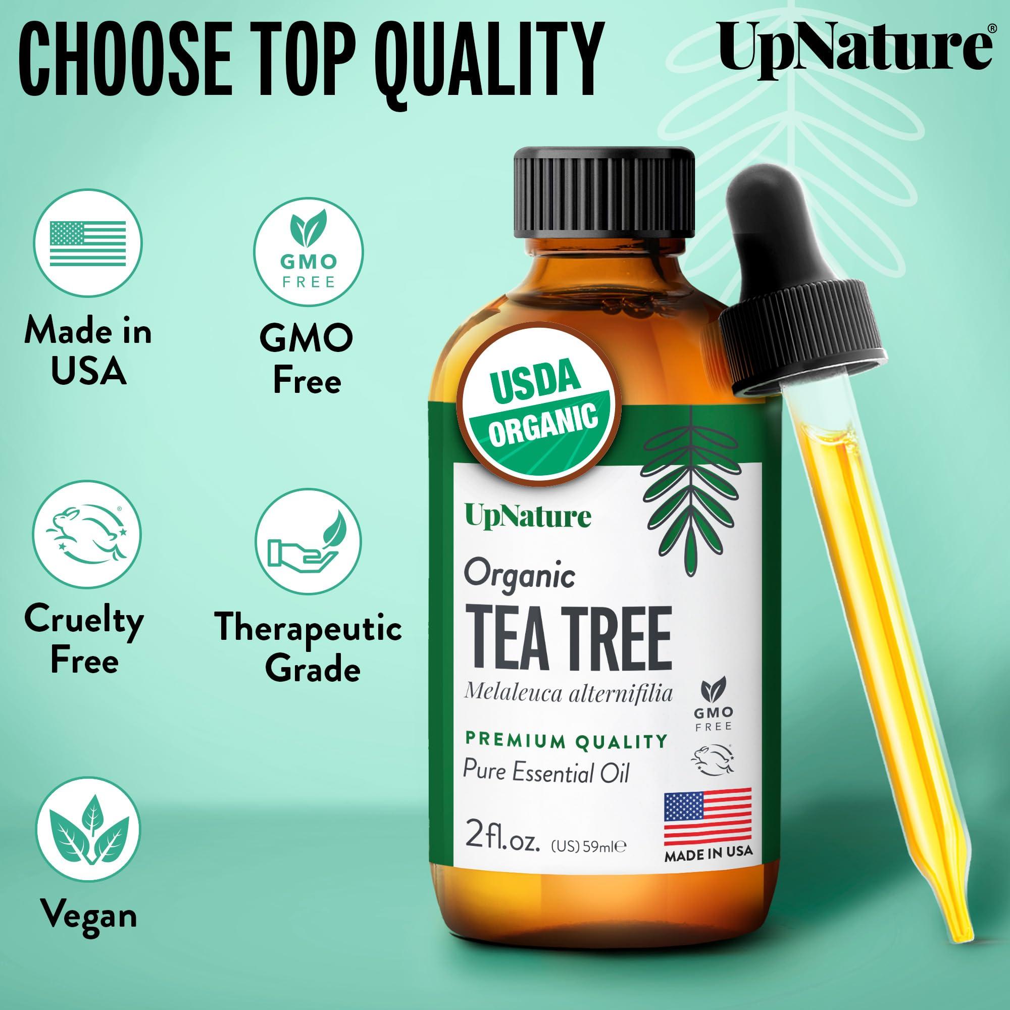 UpNature Organic Tea Tree Oil - 100% Pure Tea Tree Oil for Skin, Hair, Toenail, 2oz - Image 6