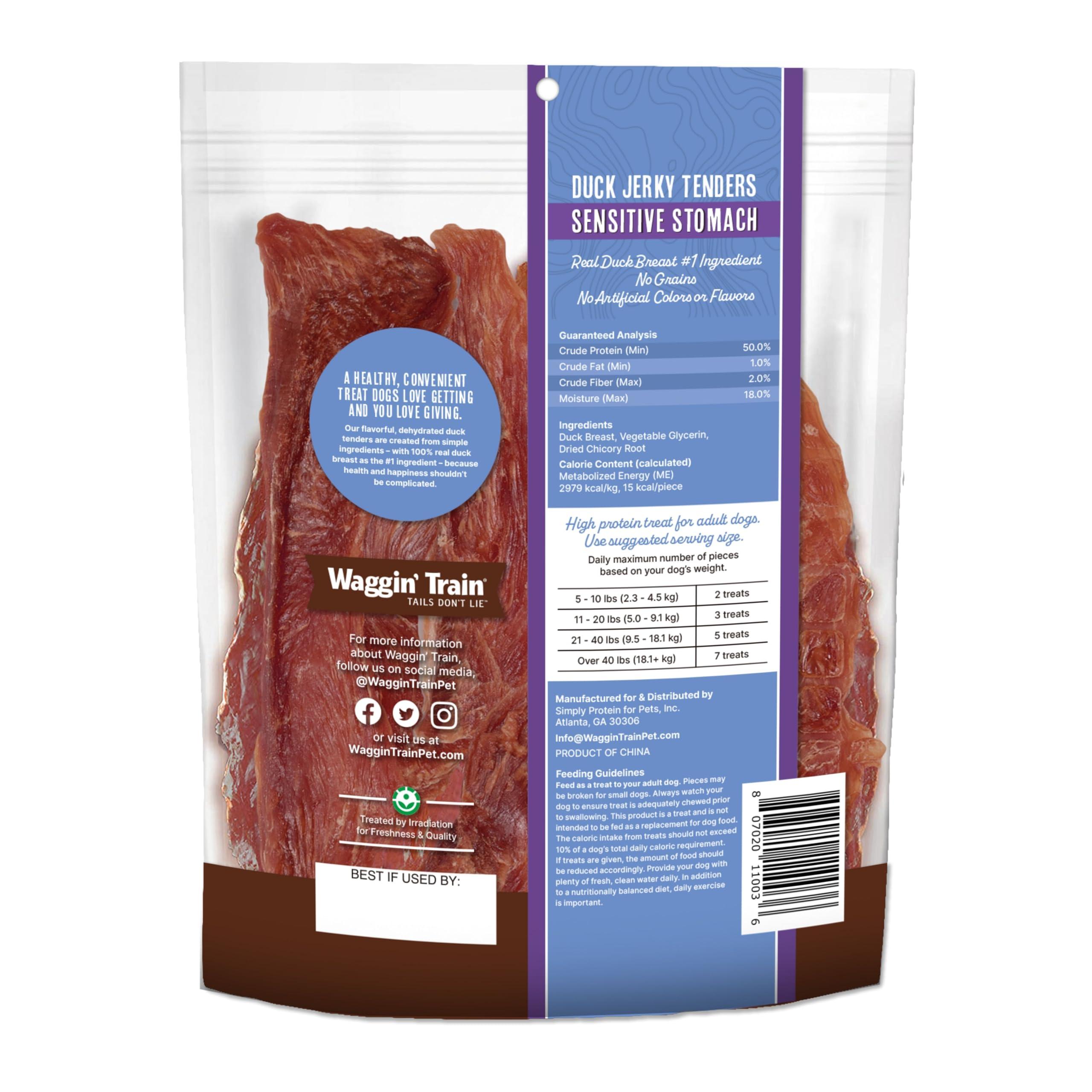Waggin' Train Duck Jerky Tenders for Sensitive Stomach for Dogs - 12 oz Pouch - Grain Free, High Protein Dog Treat - Image 2