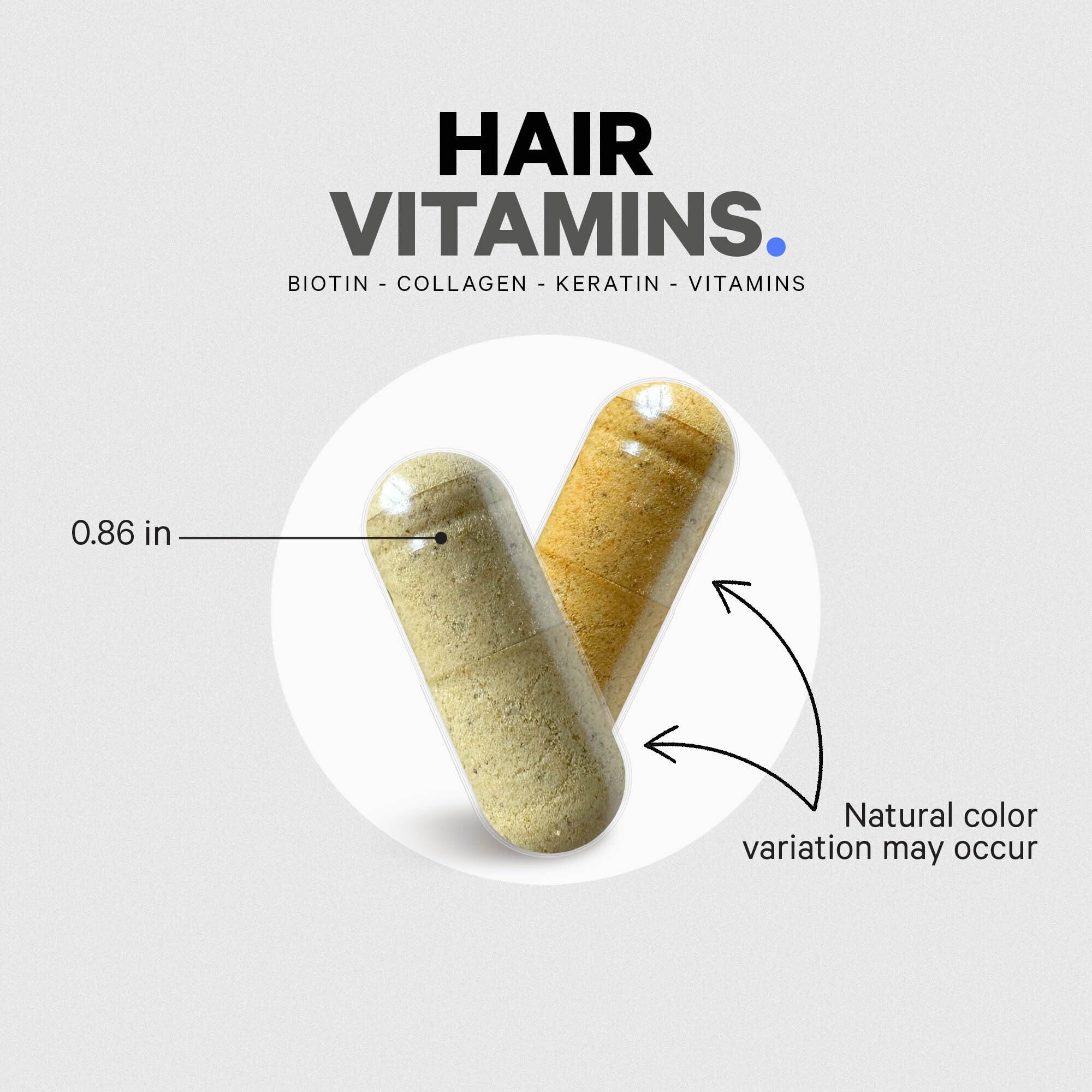 Codeage Hair Vitamins 10000 mcg Biotin, Keratin, Collagen, Vitamin A, B12, C, D3, E, Zinc, Turmeric, Probiotics, Enzymes, Inositol - Hair Care Support - Healthy Hair Supplement Pills - 120 Capsules - Image 8