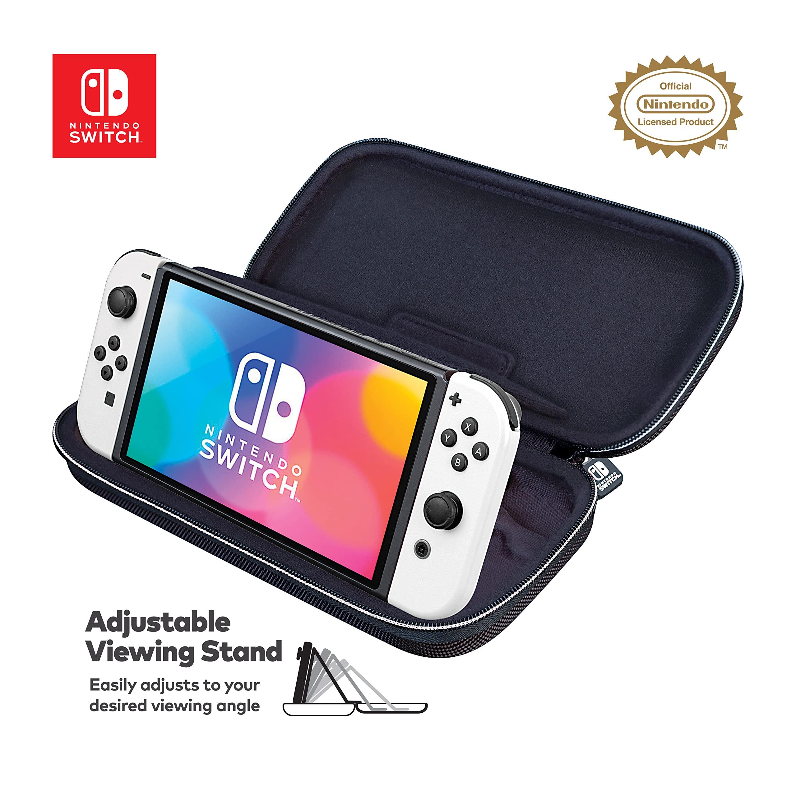 Game Traveler RDS – Officially Licensed Nintendo Switch Deluxe OLED, Nintendo Switch, & Switch Lite Case - Purple Ballistic Nylon, Viewing Stand, & Bonus Game Cases, #1 Selling Case in USA - Image 2
