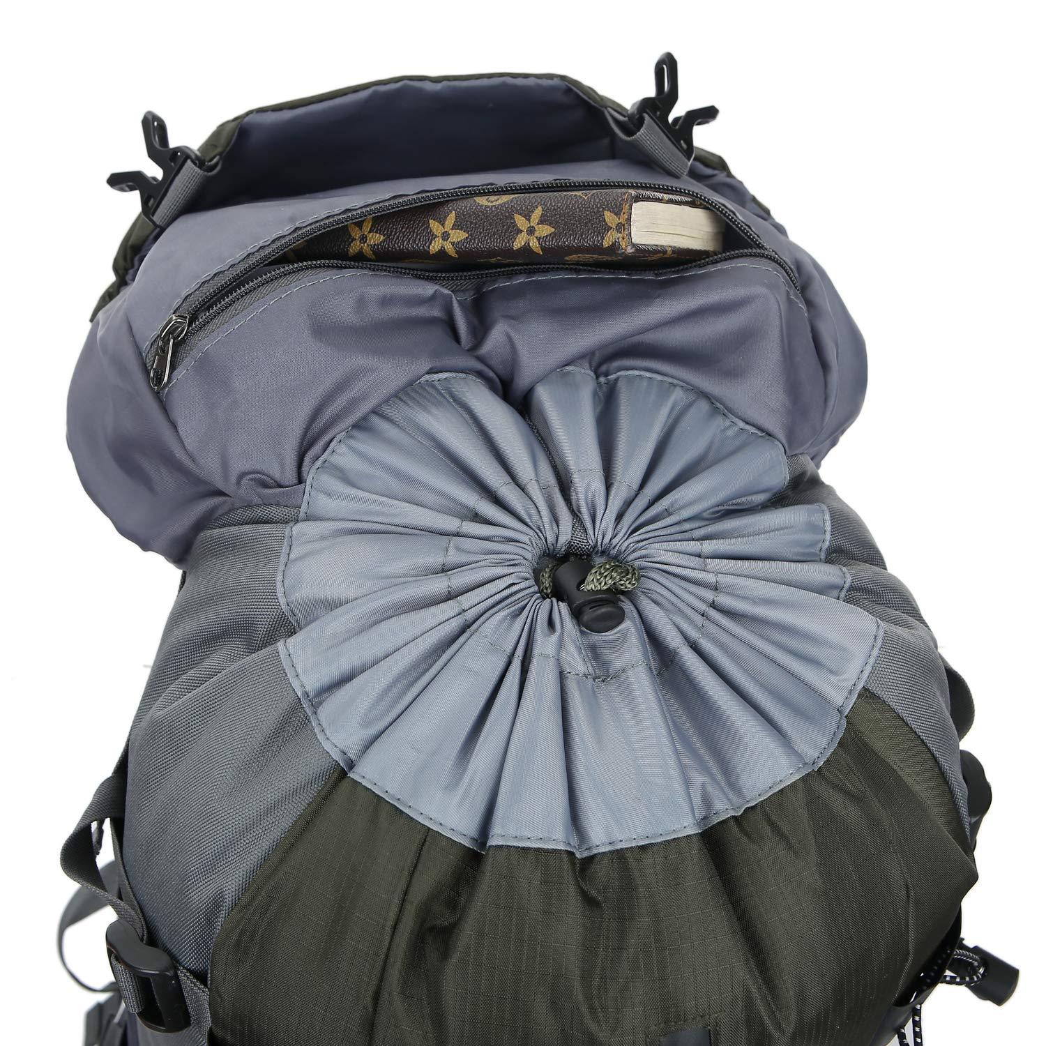 WoneNice 50L(45+5) Waterproof Hiking Backpack - Outdoor Sport Daypack with Rain Cover - Image 5