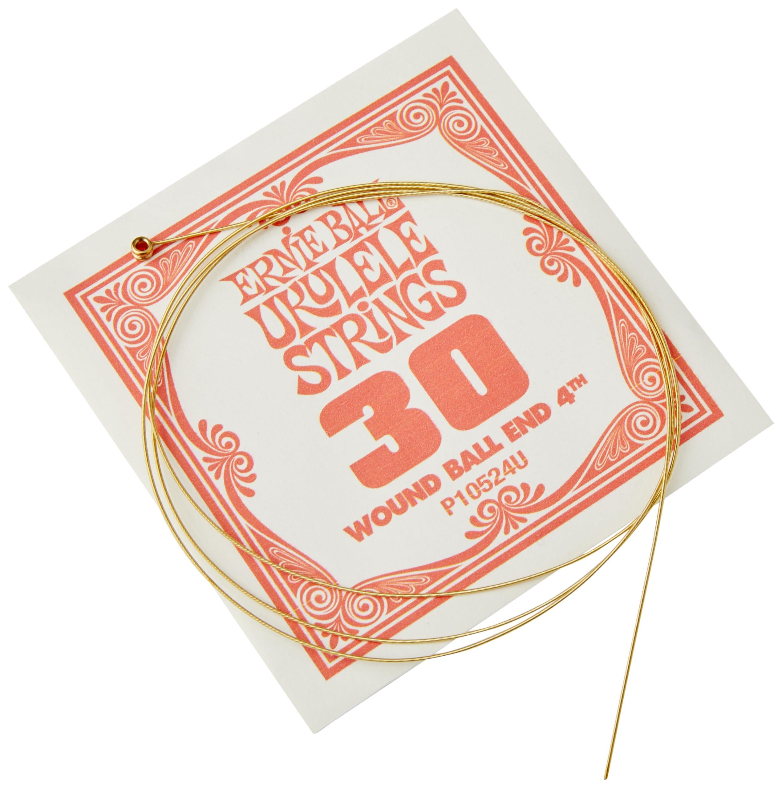 Ernie Ball Concert & Tenor Nylon Ball End Ukulele Strings Wound G, Clear (P02330) - Image 4