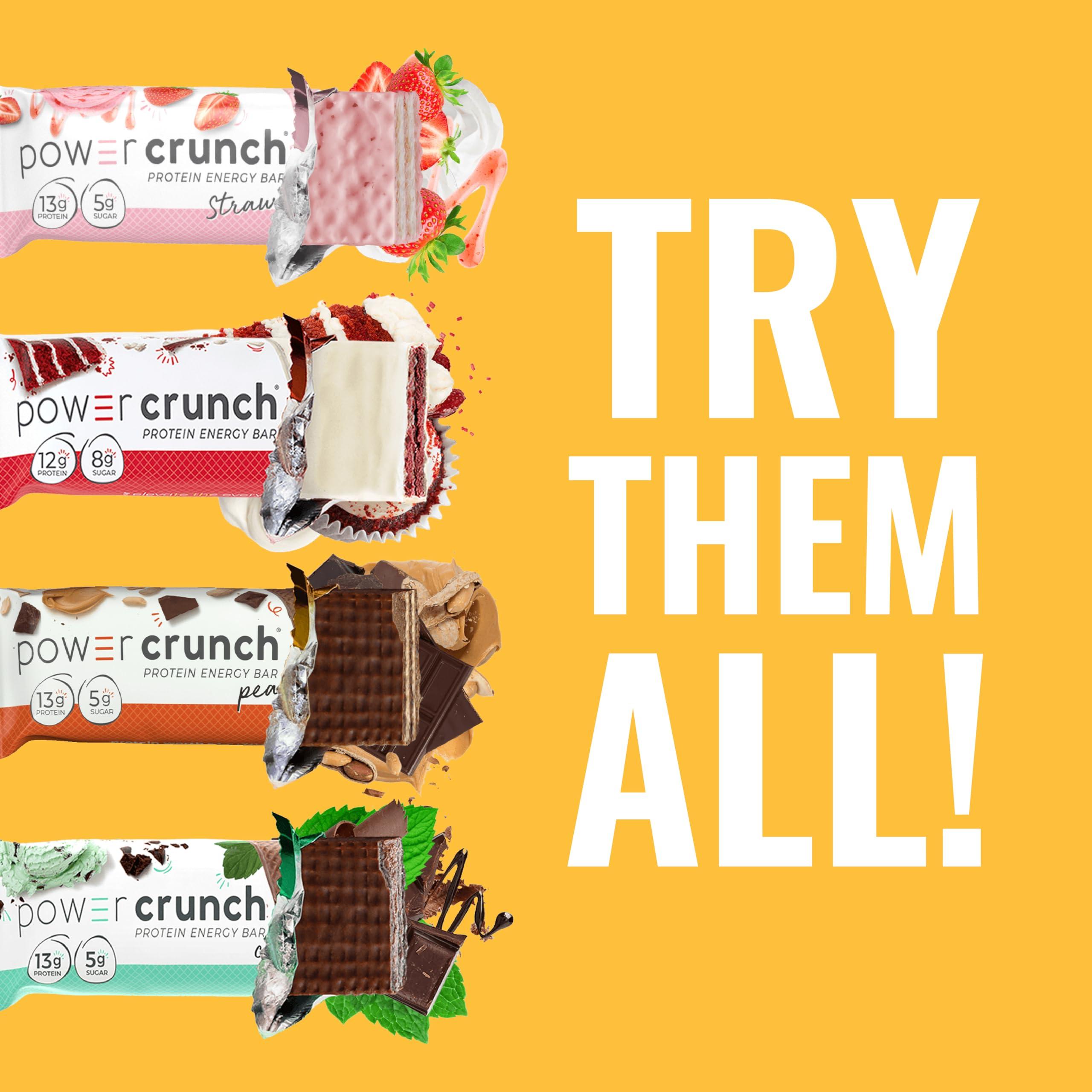 Power Crunch Protein Wafer Bars, High Protein Snacks with Delicious Taste, Triple Chocolate, 1.4 Ounce (12 Count) - Image 5