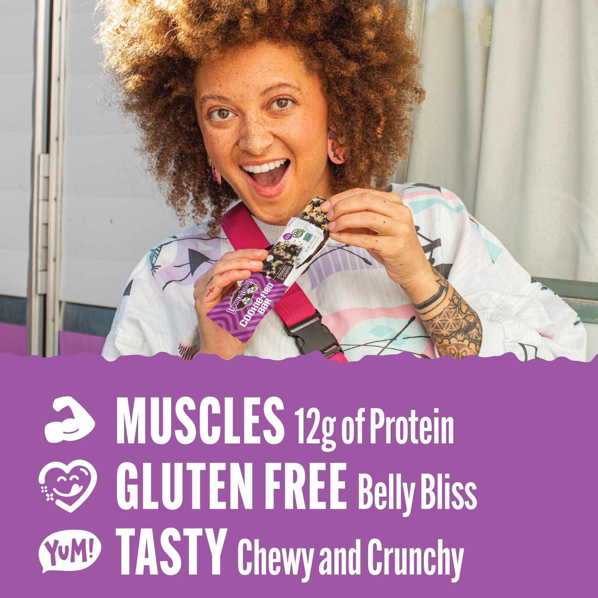 Lenny & Larry's Cookie-fied Protein Bar – Cookies & Creme Vegan Protein Bars 9x45g – Healthy Snacks with 12g Plant Protein & 5g Fiber – Gluten free Power Bar, Keto Friendly, Non-GMO & Vegan - Image 2