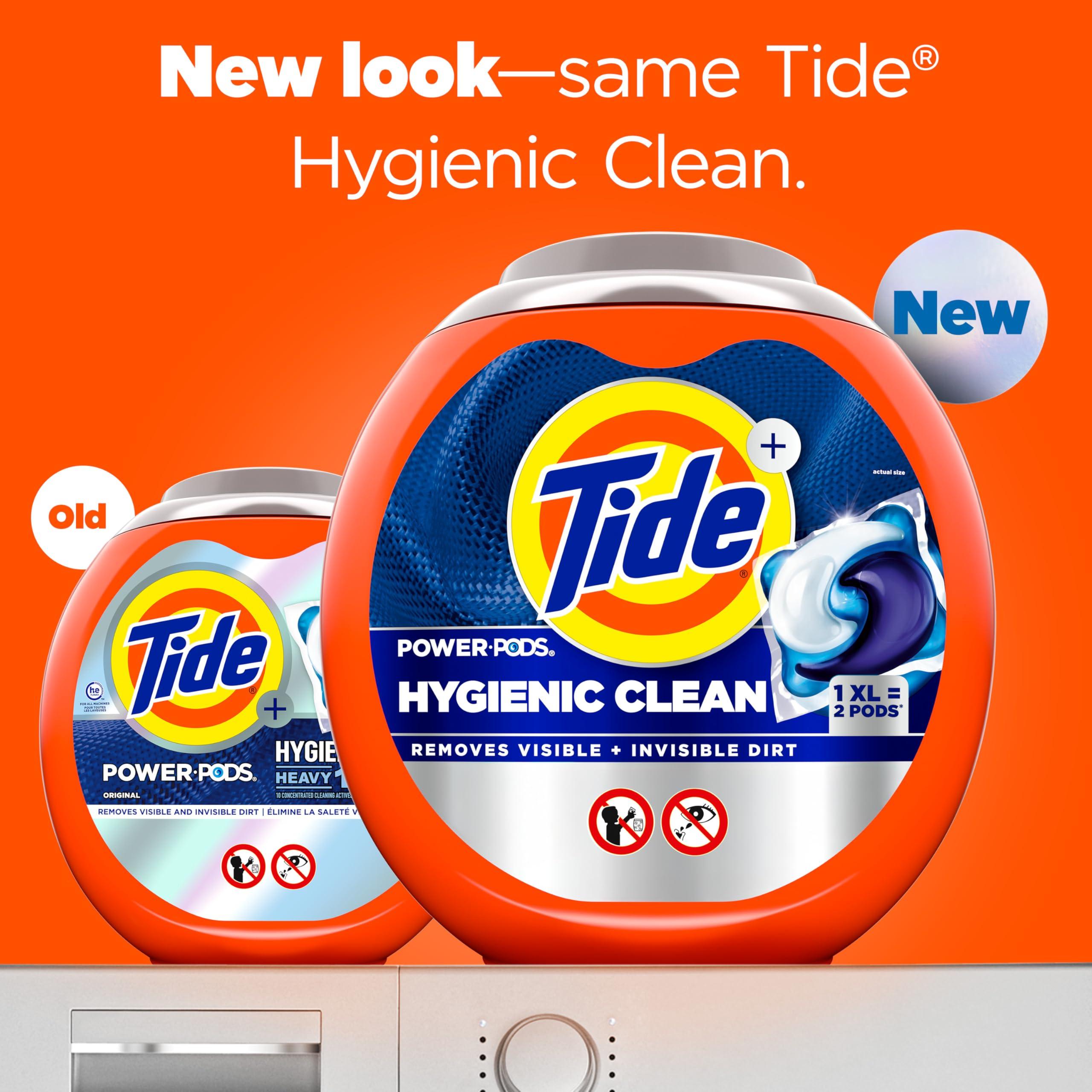 Tide Hygienic Clean Heavy 10x Duty Power PODS Laundry Detergent Pacs Original 18 count For Visible and Invisible Dirt - Image 2