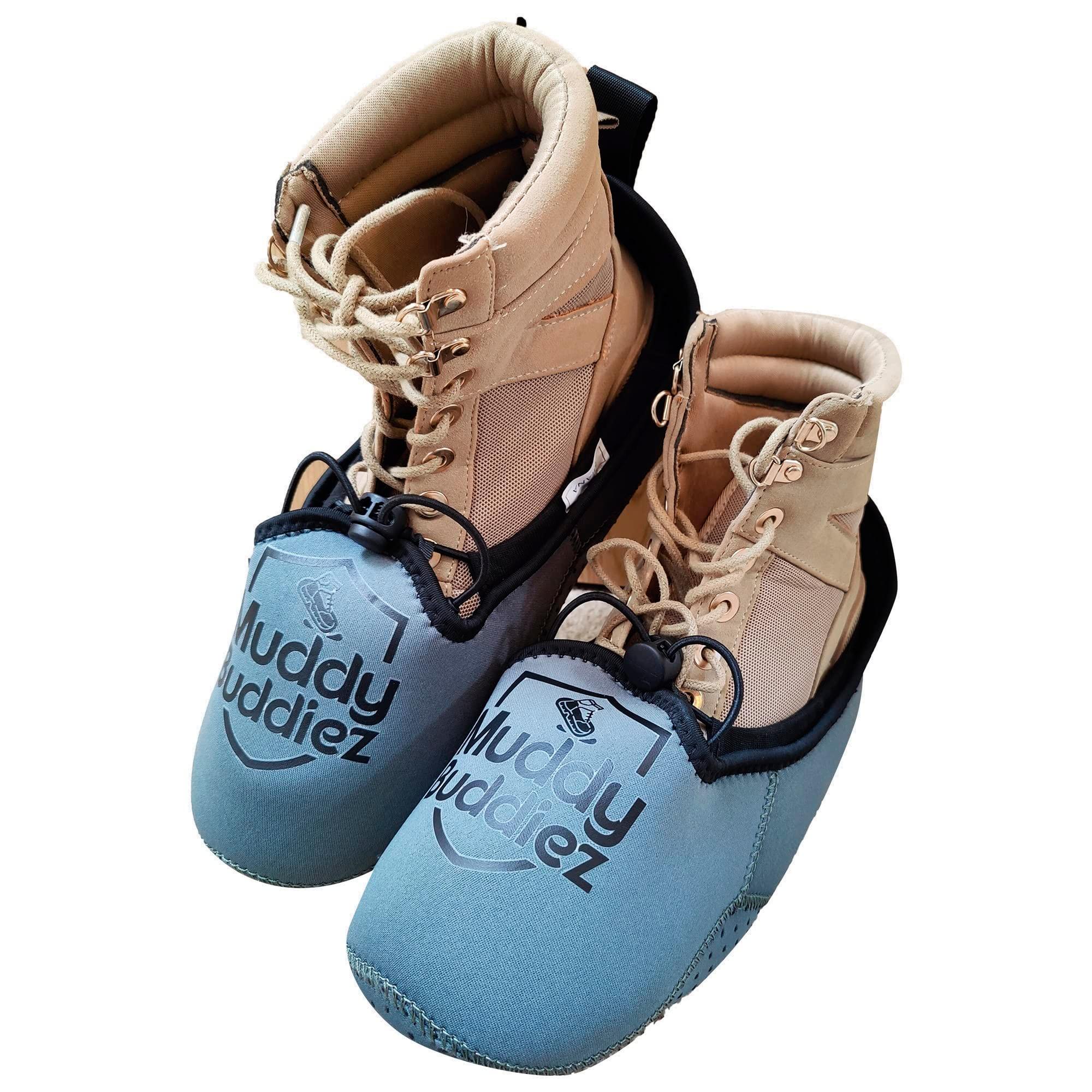 Muddy Buddiez Waterproof Shoe Covers Reusable Anti Slip, Neoprene Overshoes Shoe Protector (US 6-13)