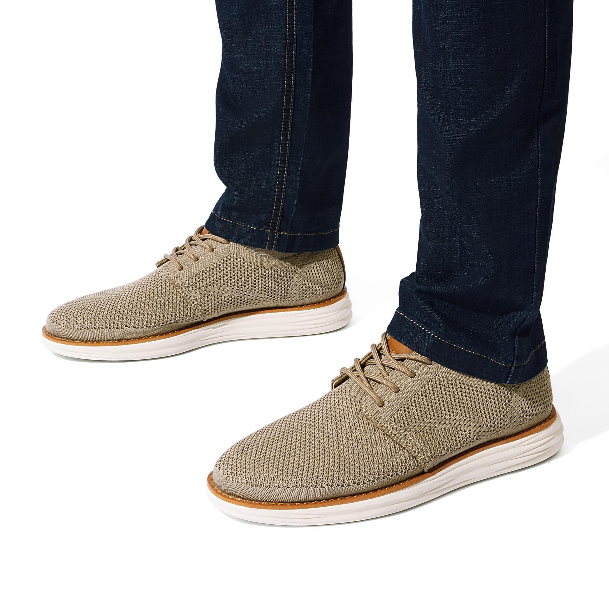 Bruno Marc Men's KnitFlex Breeze Mesh Sneakers Oxfords Lace-Up Lightweight Casual Walking Shoes - Image 5