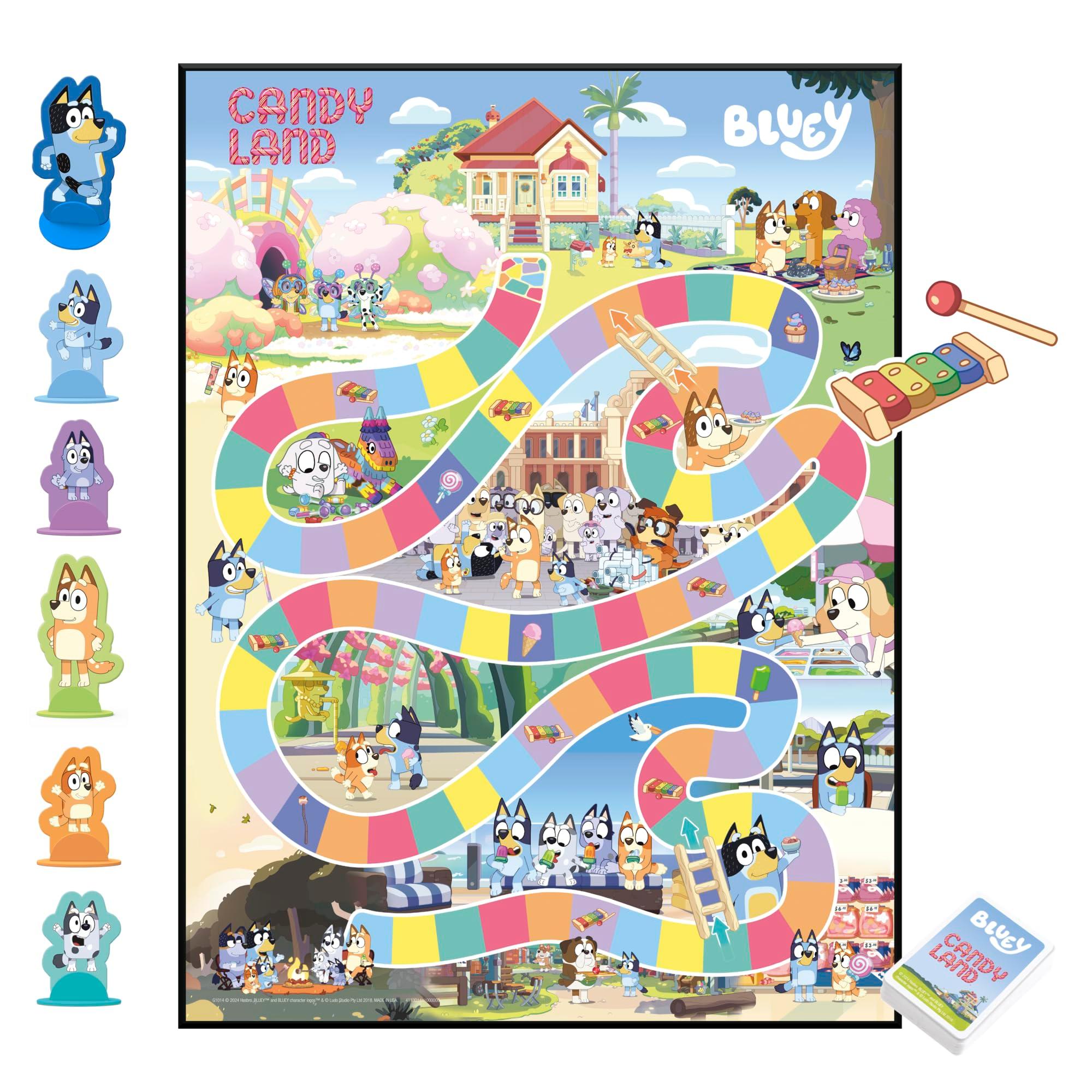 Hasbro Gaming Candy Land Bluey Edition Board Game | Ages 3 and Up | 2-6 Players | Play as Dad, Mum, Bluey, Bingo, Muffin, or Socks | Preschool Games | Kids Gifts (Amazon Exclusive) - Image 4
