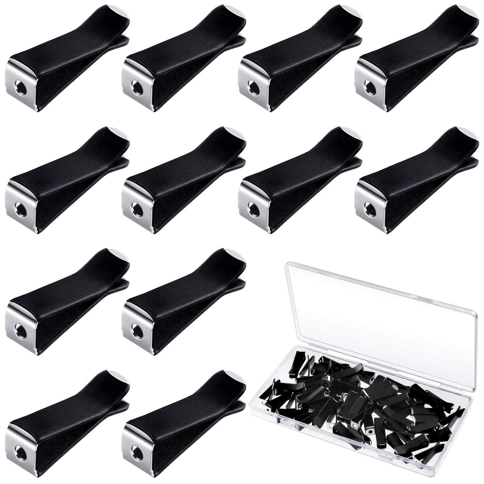 Frienda 60 Pieces Square Head Car Vent Clips Air Freshener Car Outlet Perfume Auto Air Conditioner Clips with 2 Storage Boxes for Office Home Auto(9 mm,Black)