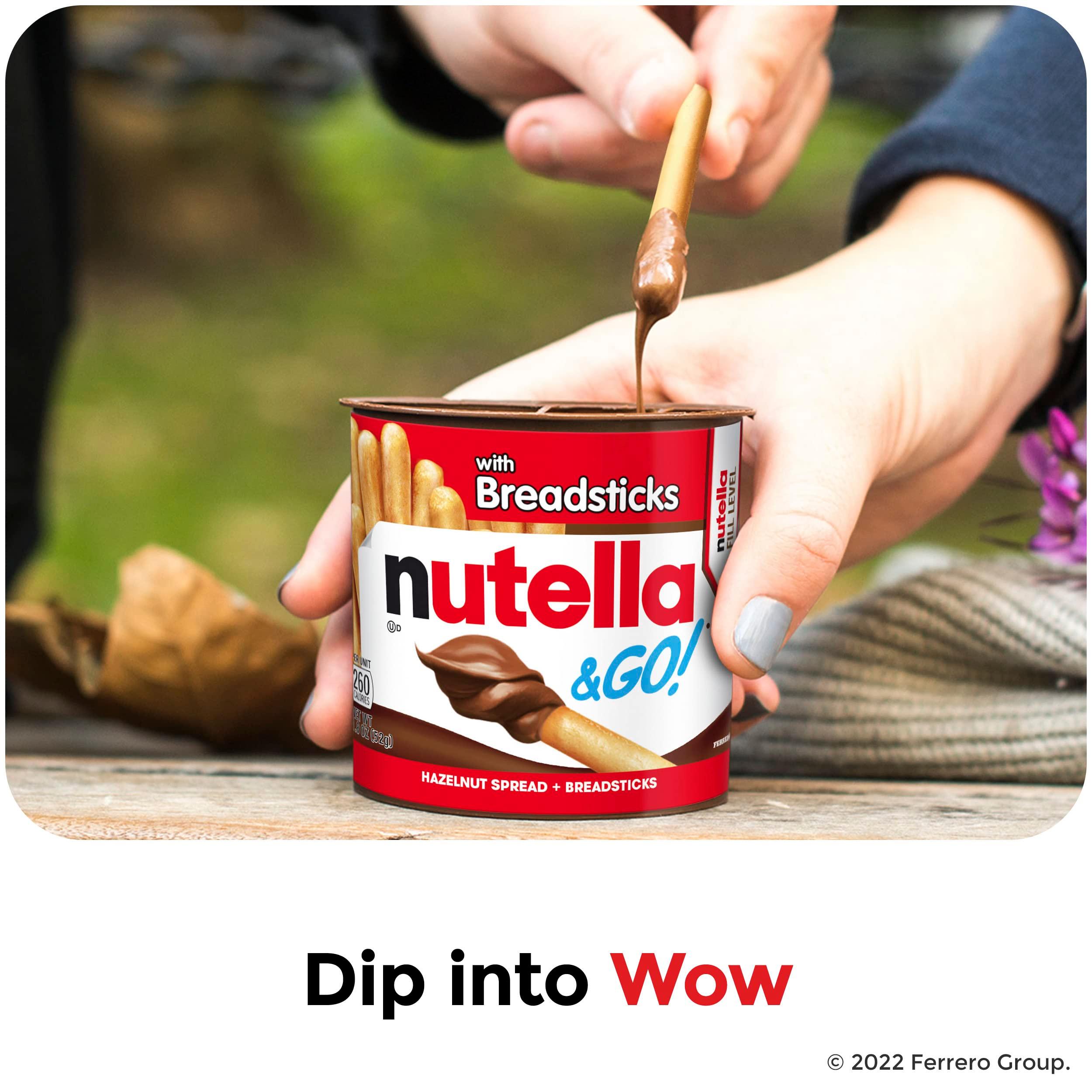 Nutella & GO! Bulk 24 Pack, Hazelnut and Cocoa Spread with Breadsticks, Stocking Stuffers, Snack Cups, 1.8 oz Each​ - Image 3