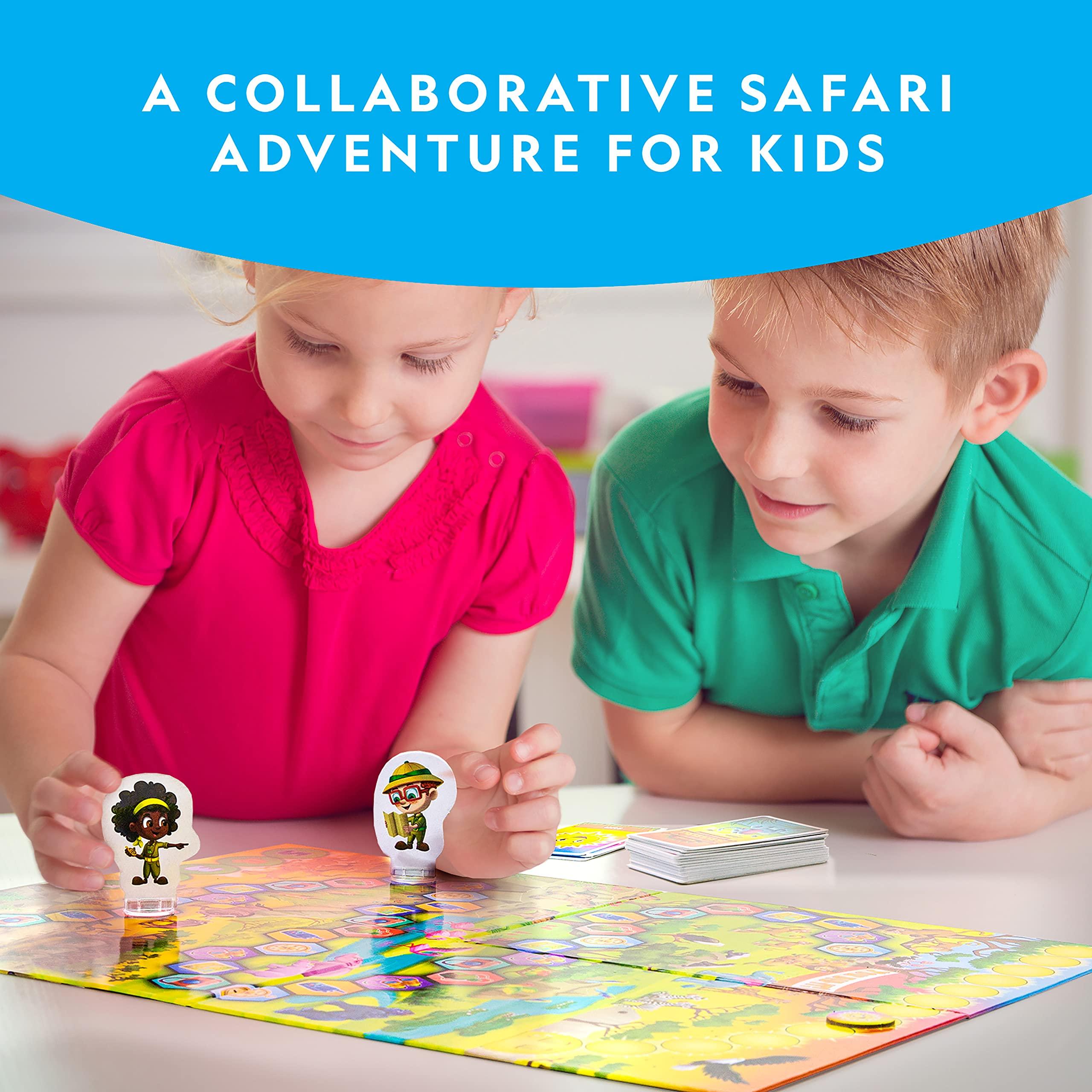 NATIONAL GEOGRAPHIC My First Safari Board Game for Kids 4-6 – Animal Game for Kids & Adults, Cooperative Fun Perfect for Family Game Night, Kids Board Games, Games for Family Night - Image 2