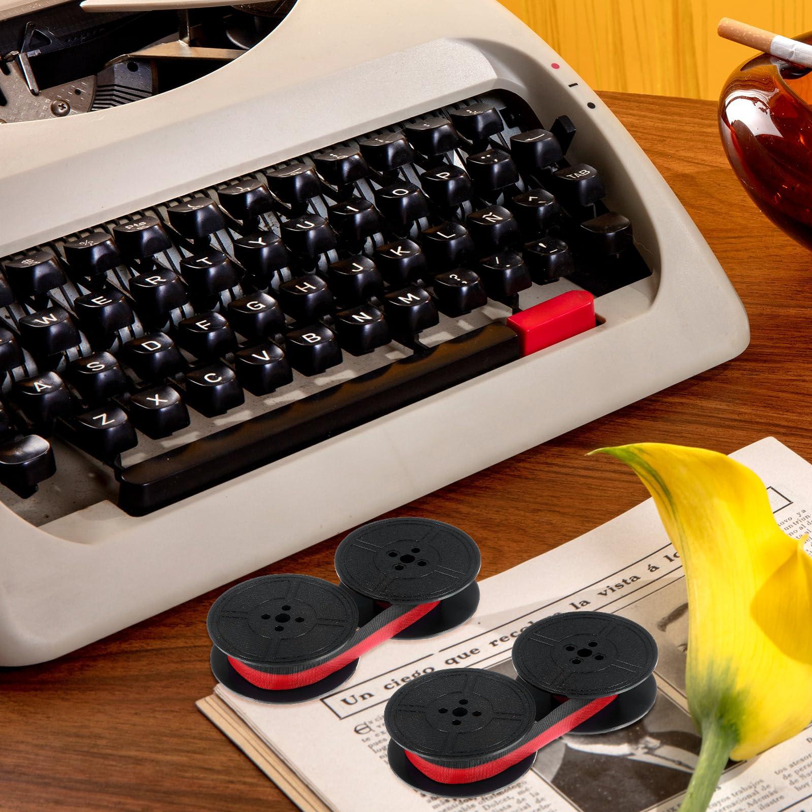 2 Pairs Universal Typewriter Ribbon Vintage Typewriter Ink Ribbon Manual Typewriter Ribbon Twin Spool Replacement Pack for Most Typewriter (Red, Black) - Image 6
