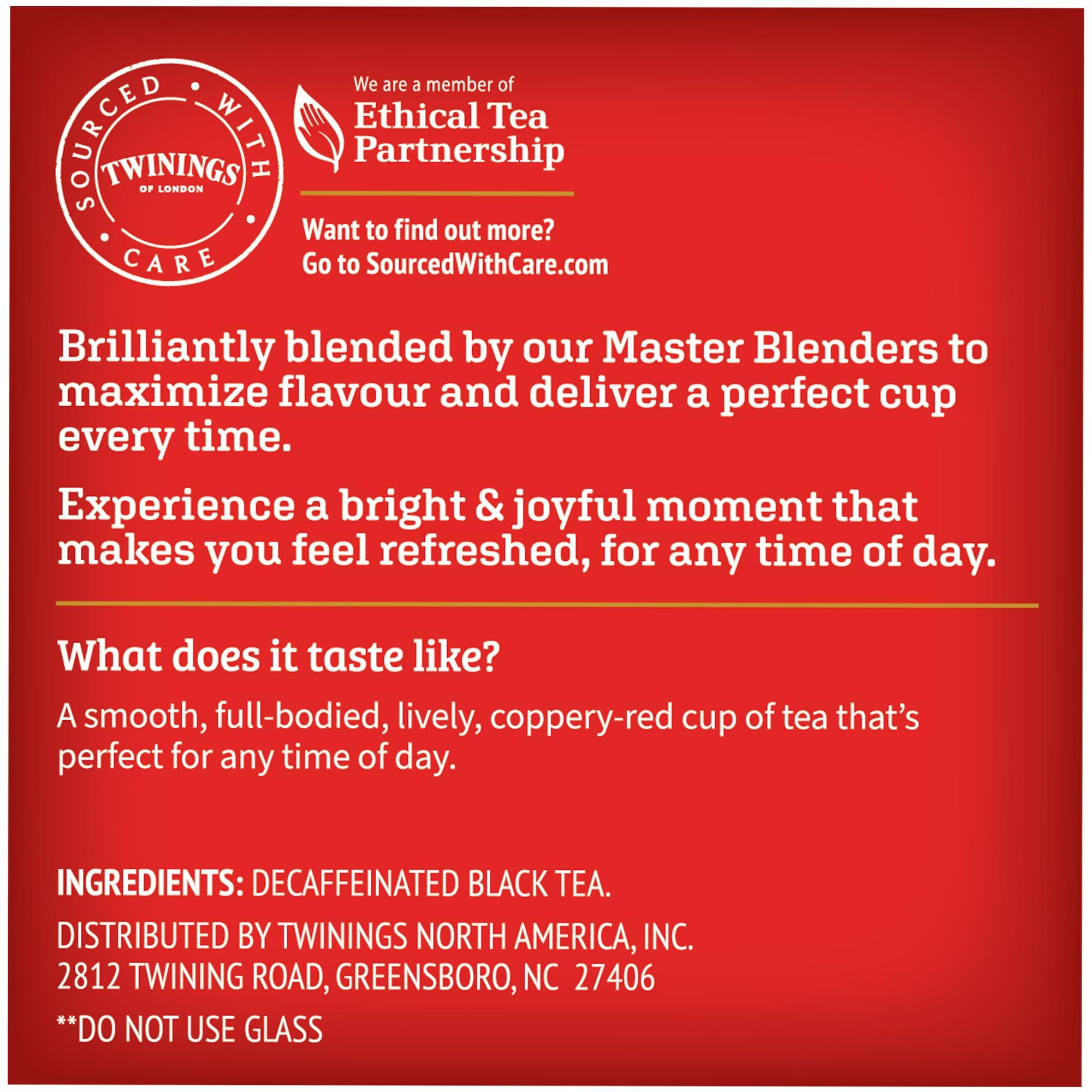 Twinings Decaffeinated English Breakfast Black Tea 72 K-Cup Pods for Keurig, 12 Count (Pack of 6), Smooth, Flavourful, Robust, Enjoy Hot or Iced - Image 4