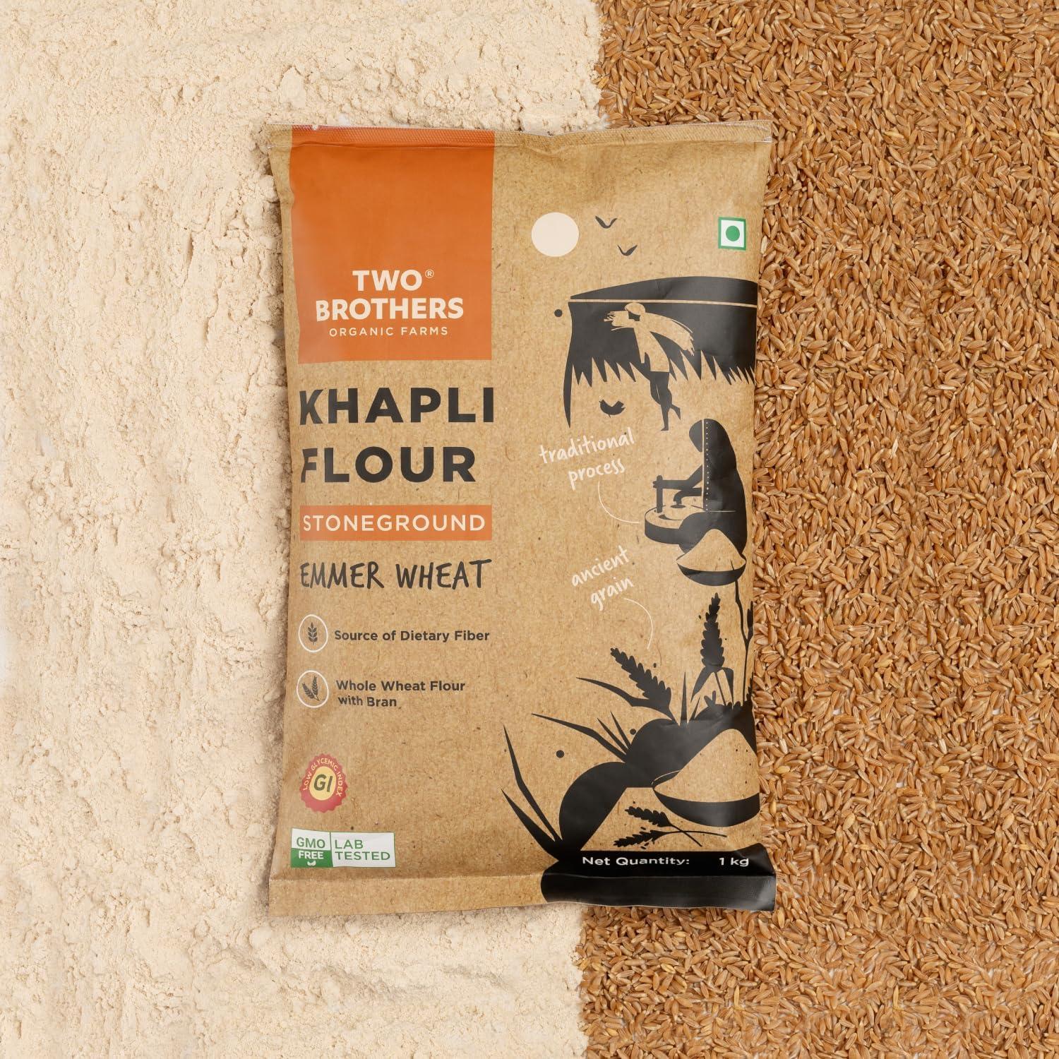 Two Brothers Khapli Wheat Flour, Stoneground Emmer Wheat Flour for Nutritious Baking & Fiber Enrichment, Low Glycemic Index, High Protein, GMO Lab Tested, 11 lb (5 kg) - Image 5