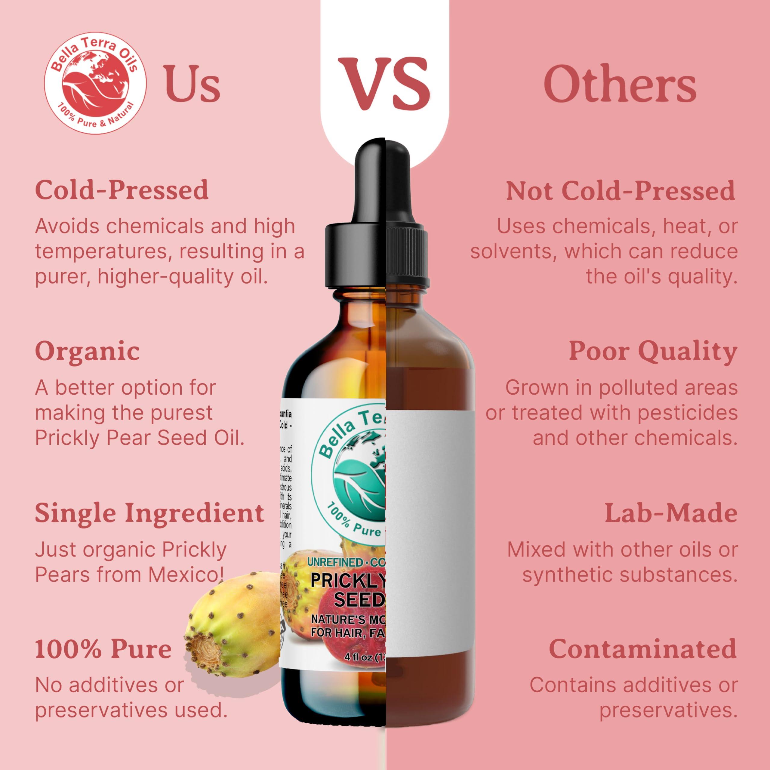 Bella Terra Oils - Prickly Pear Oil 4 oz - Extracted from Cactus Pear, Enriched with Omega-6, Vitamin K, Experience the Opulence of Nature - Image 8