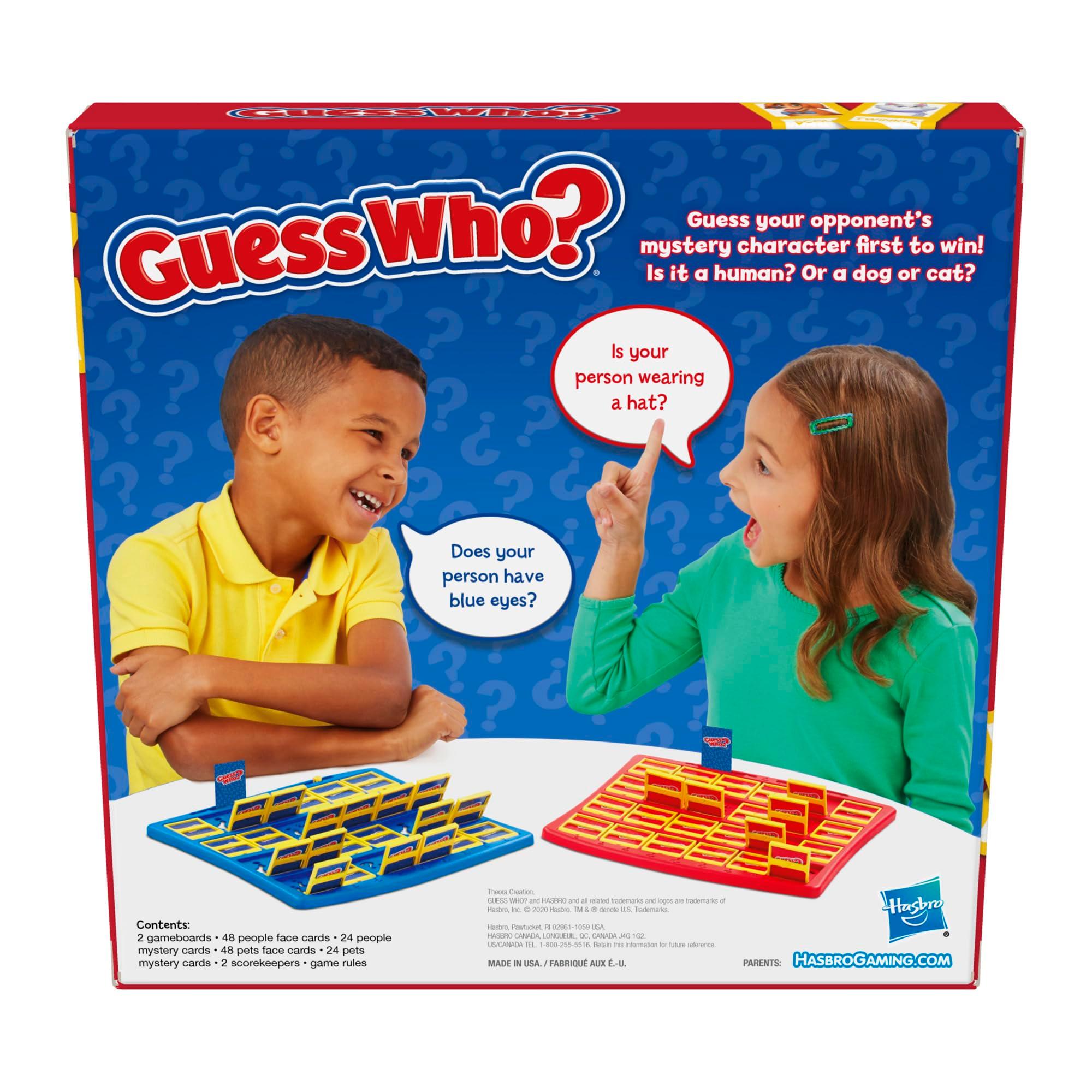 Hasbro Gaming Guess Who? Board Game, with People and Pets Cards, The Original Guessing Game for Kids, Ages 6 and Up (Amazon Exclusive) - Image 2