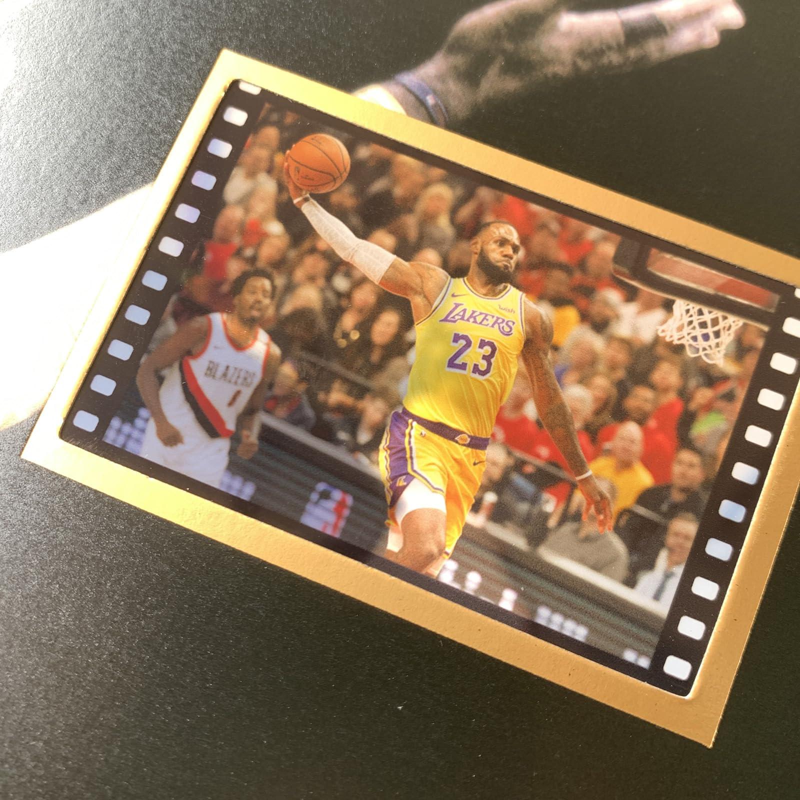 sufenvera Framed LeBron James Basketball Photo with Signed 10x8 Inch,LeBron James of The Game Film Collection Display,Gifts for Lakers James Fans - Image 4
