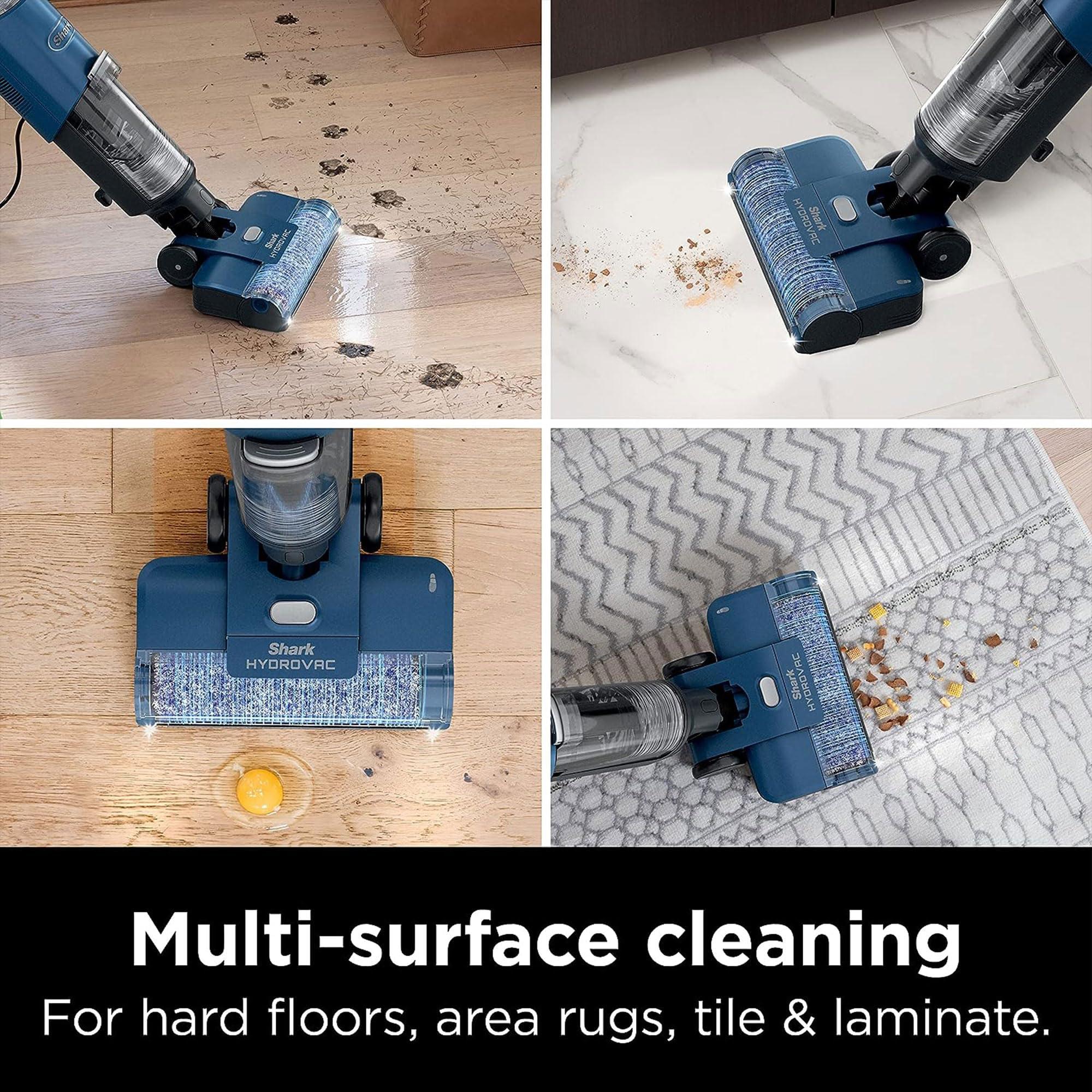 (Refurbished) SHARK WD101 HydroVac XL 3-in-1 Vacuum, Mop & Self-Cleaning System for Multi-Surface Cleaning, Perfect Hardwood, Tile, Marble, Area Rug More, Corded, Navy - Image 4