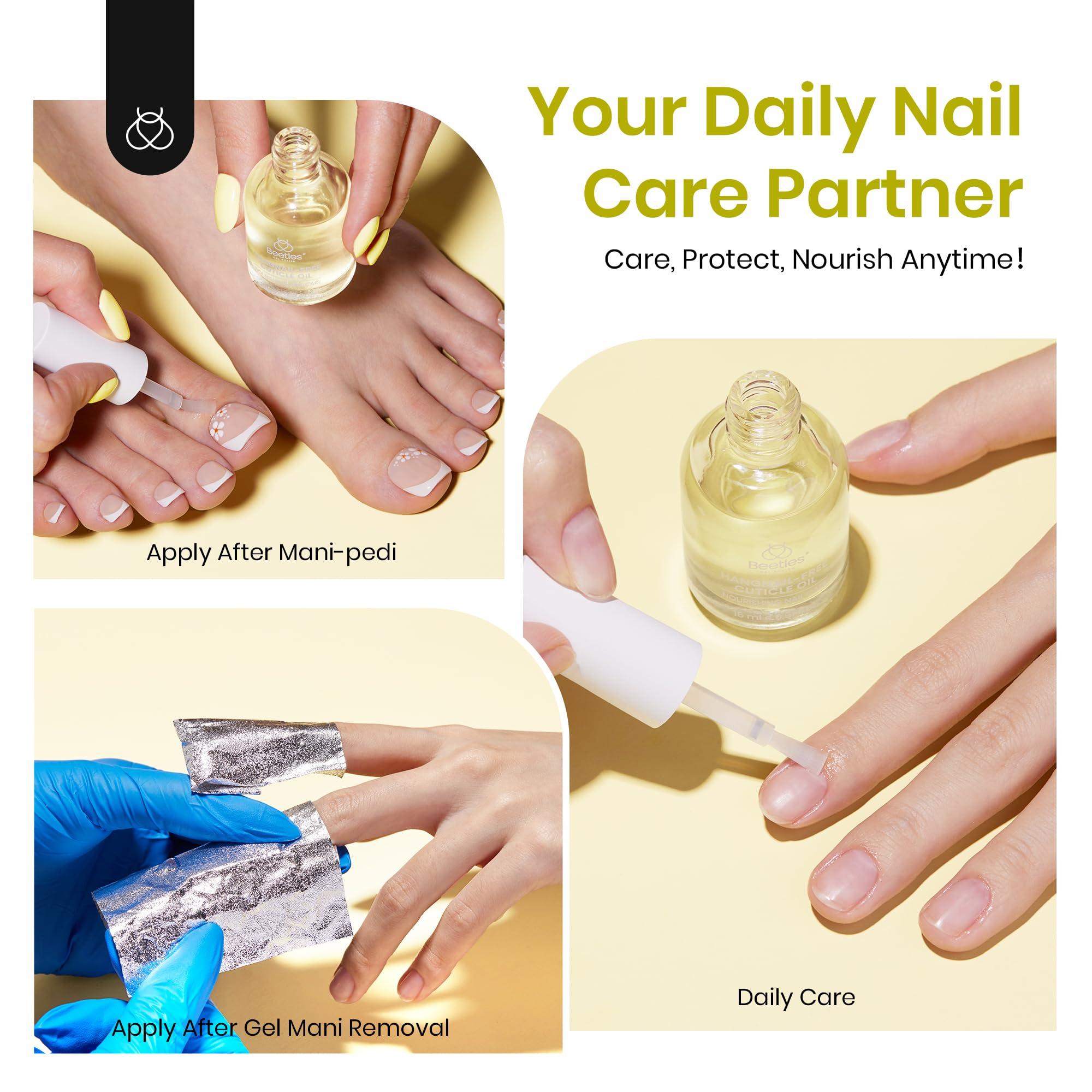 Beetles Cuticle Oil for Nail 15ml Almond Fragrance Care with Jojoba Oil & Vitamin E Nail Growth and Repairs Cuticles, Natural Sweet Almond Nourish Skin Salon Gifts for Women - Image 6
