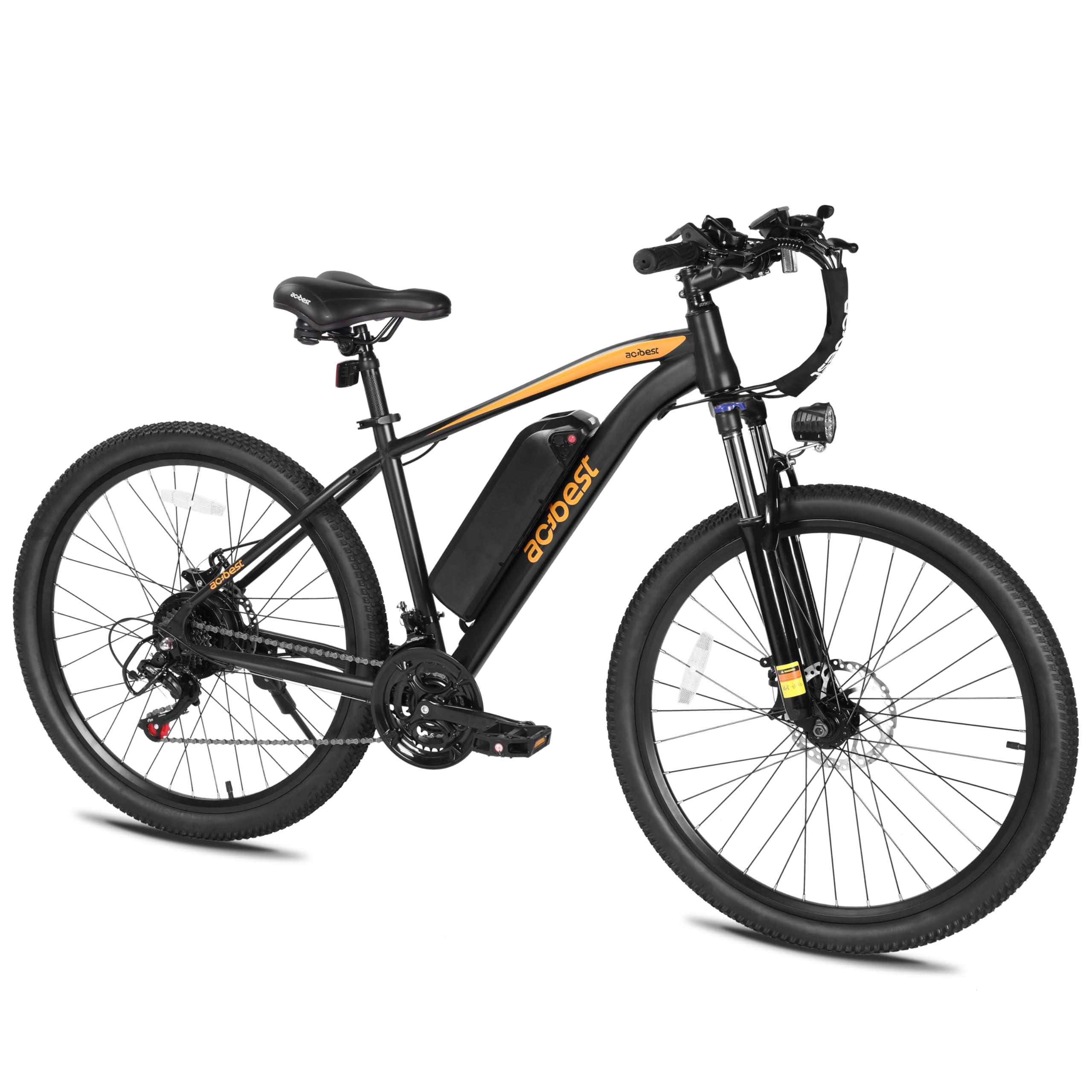 ACTBEST Apex Electric Bike for Adults, 27.5" Electric Mountain Bike with 21-Speed, Peak 1200W Motor 28MPH Top Speed, Max Range 55+ Miles, 499Wh Removable Battery E-Bike, Front Suspension - Image 9