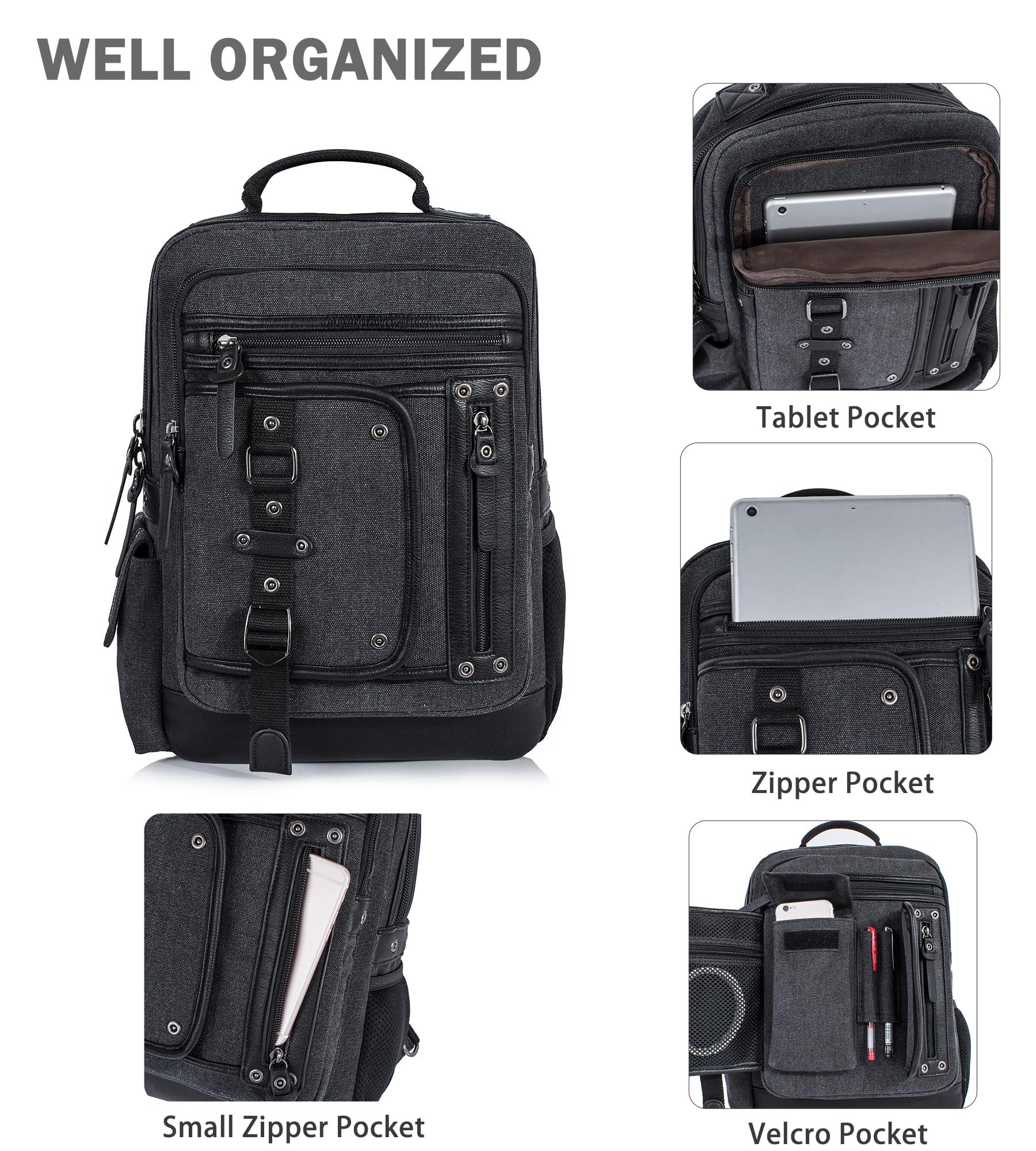 Schkleier Messenger Bag for Men Canvas Sling Bag Crossbody Backpack Laptop Shoulder Bag Hiking Daypacks Casual Tactical - Image 5