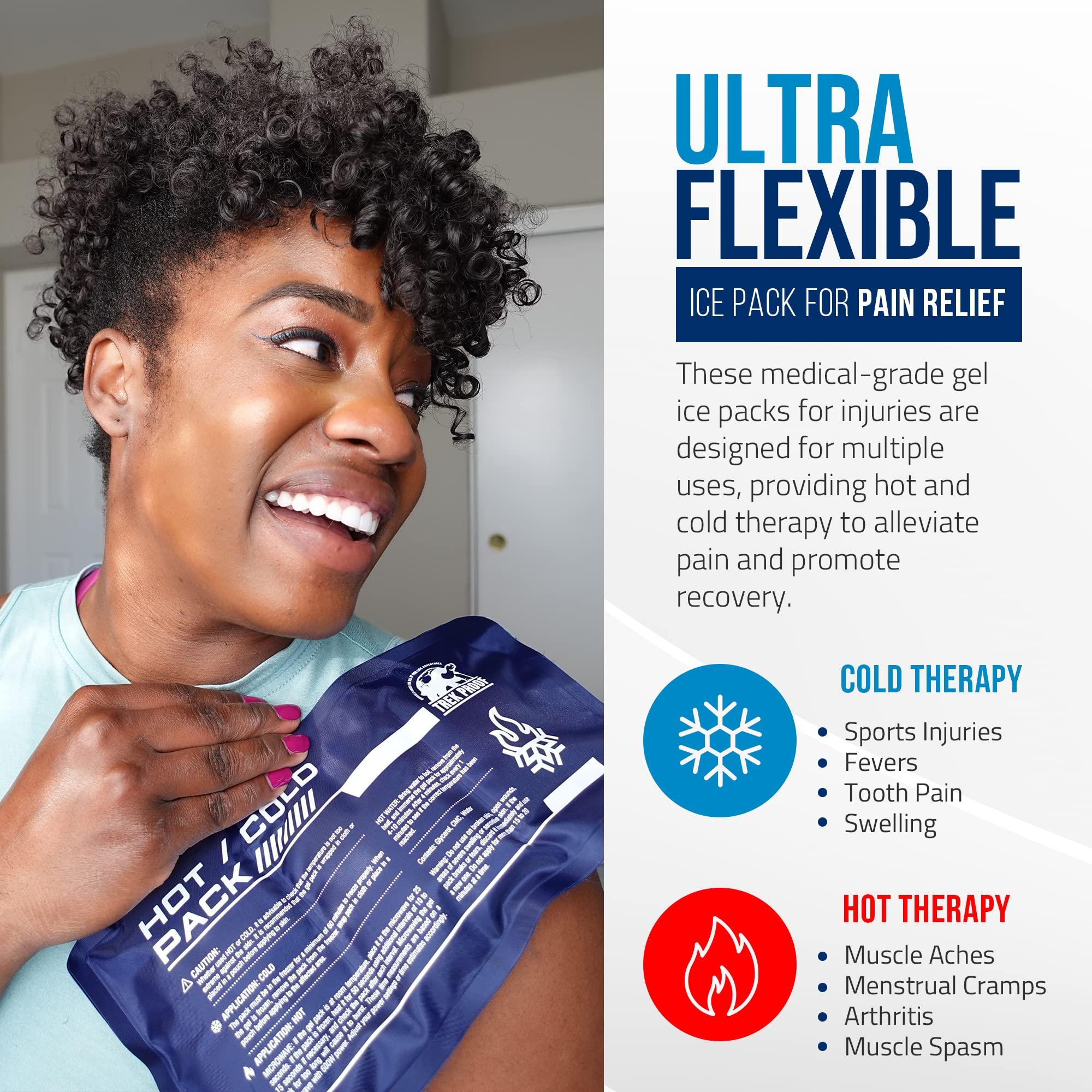 Flexible Ice Pack for Pain Relief - Reusable Gel Pack for Knee, Shoulder, Ankle, Back, and More - Bendable for Customized Comfort - Image 2