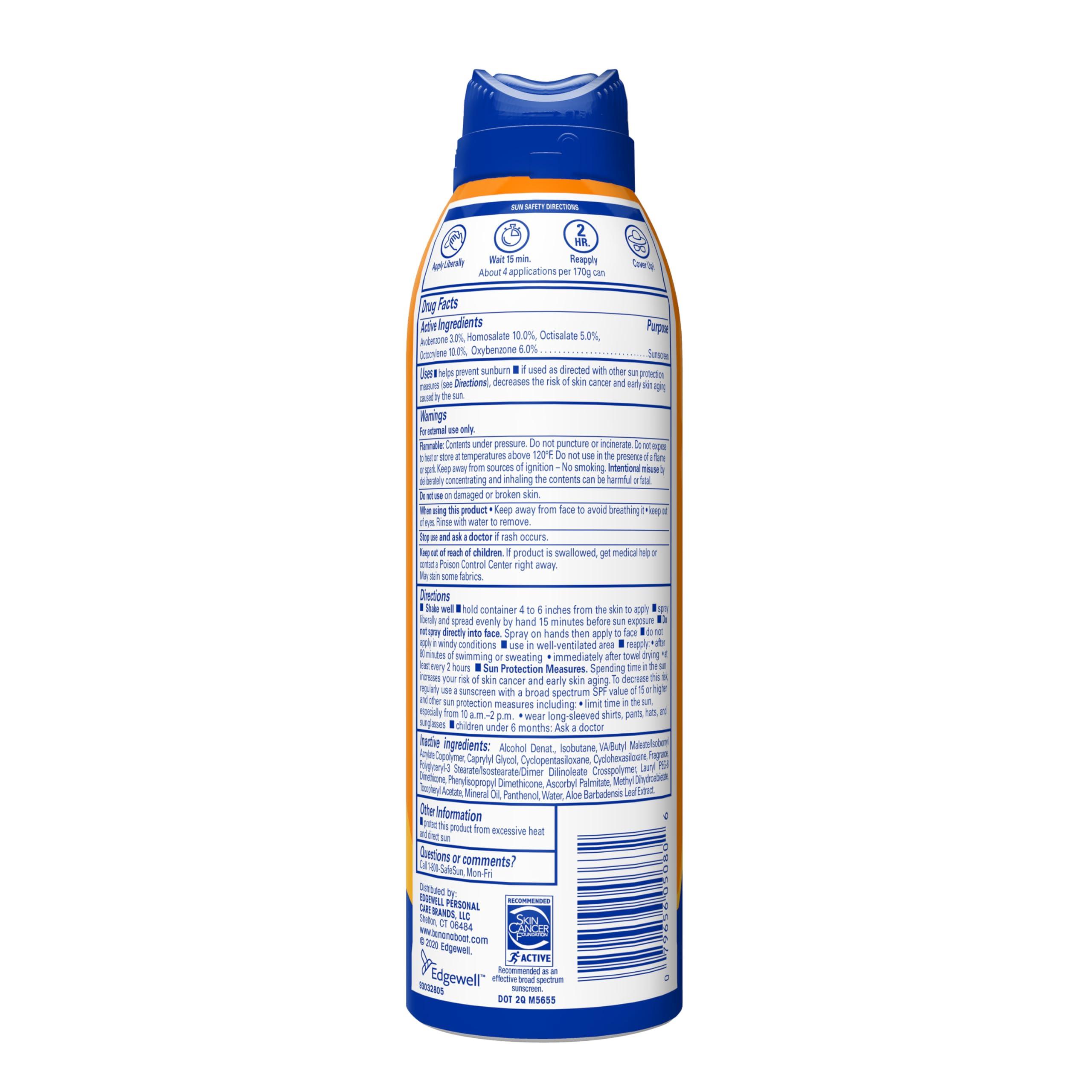 Banana Boat Sport Ultra SPF 100 Sunscreen Spray, 6oz | Sport Sunscreen Spray SPF 100, Banana Boat Sunscreen SPF 100 Spray, High SPF Sunscreen, Water Resistant Sunscreen, 6oz - Image 7