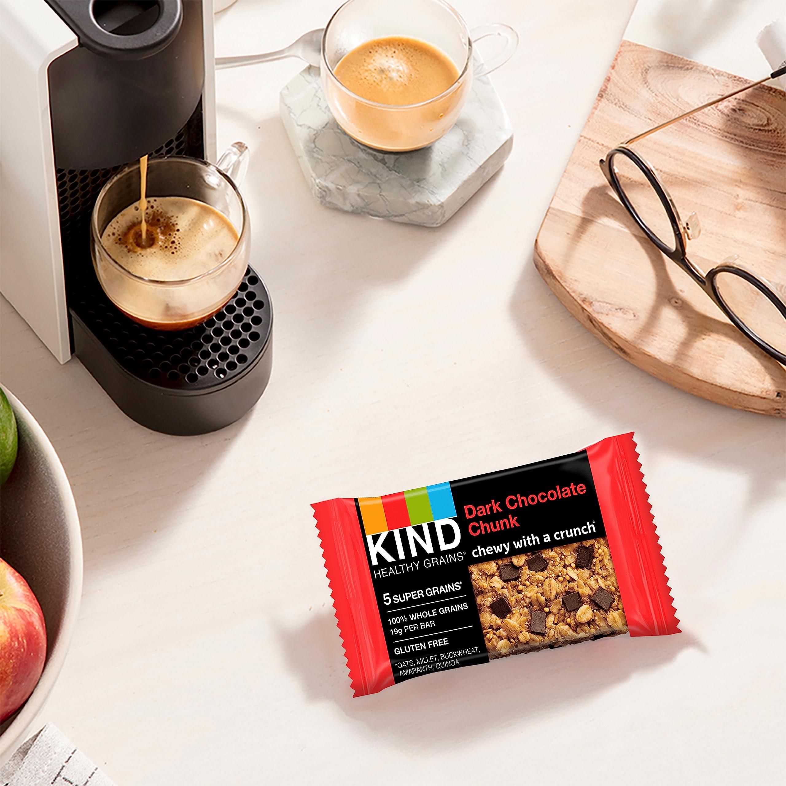 KIND Healthy Grains Bars, Variety Pack, Dark Chocolate Chunk, Oats & Honey, Peanut ButterDark Chocolate Snacks, Gluten Free, 1.2 OZ, 45 Count - Image 5