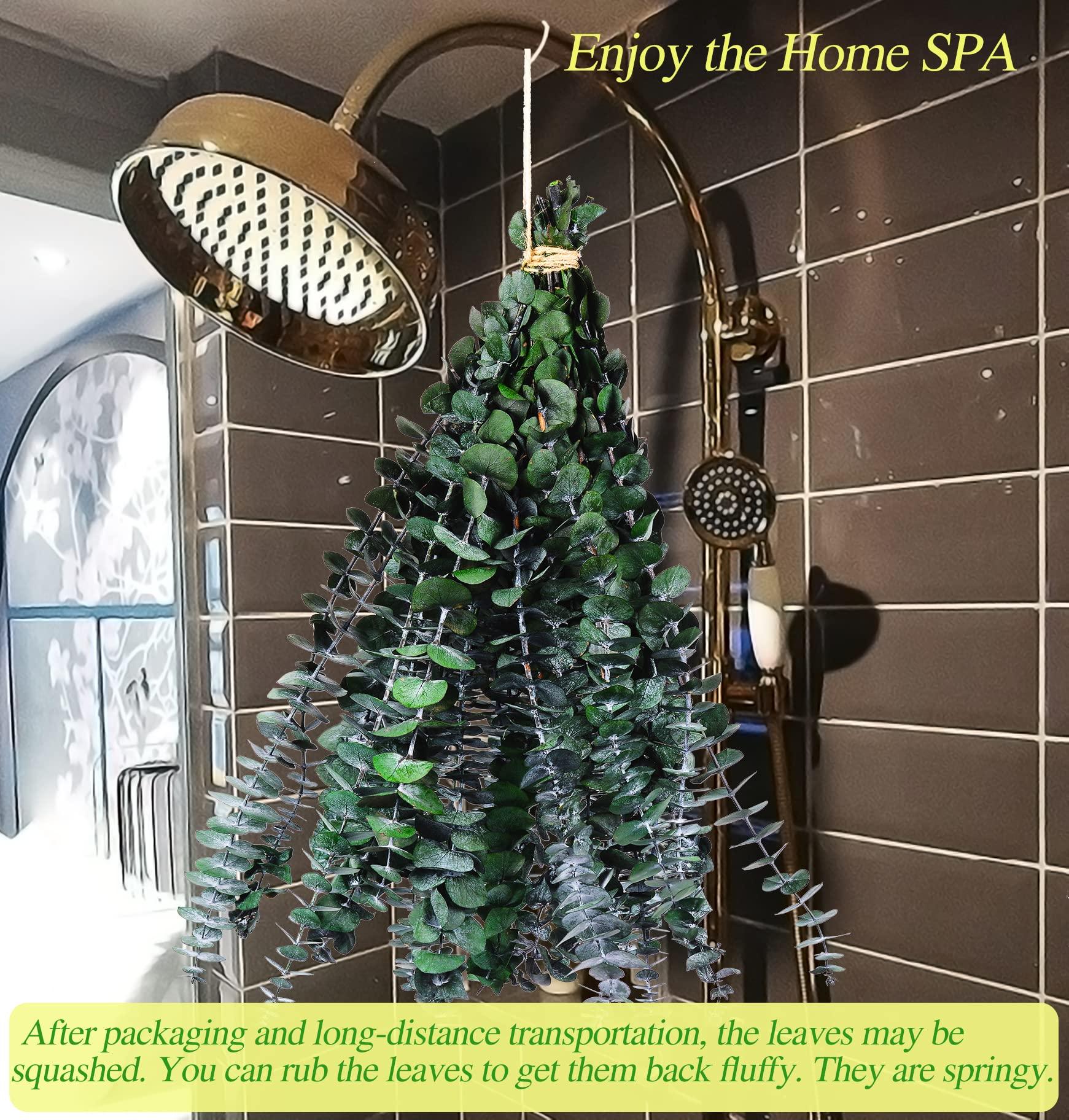 30 Pcs Dried Preserved Eucalyptus Stems Shower Bundle, 9oz 17" Natural Fresh Eucalyptus Plant, Real Leaves Branches for Shower Vase Filler, Dried Flowers Arrangement Home Decor - Image 4