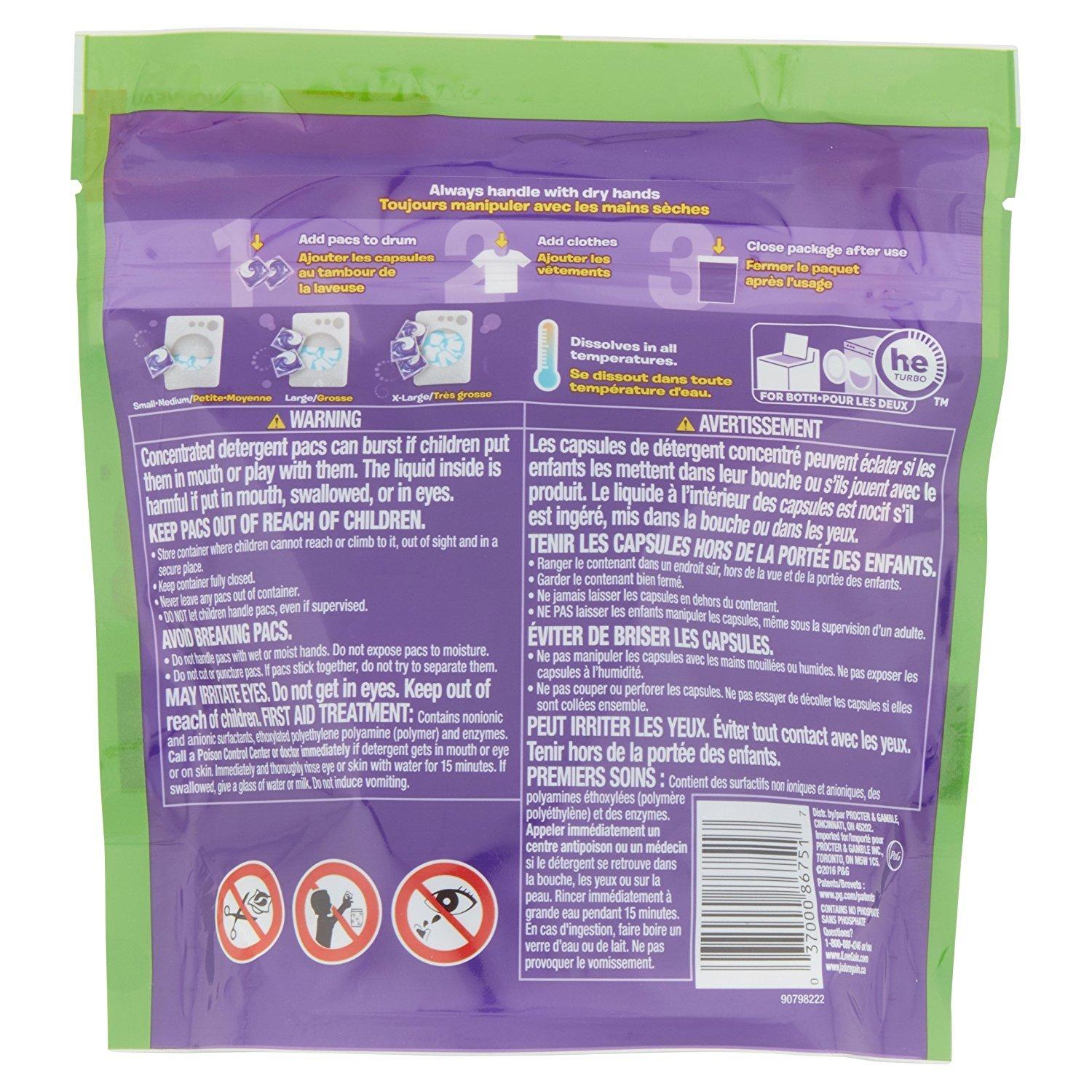 Gain Flings Laundry Detergent Pods - Moonlight Breeze - 16 Count Pods Per Package - Pack of 2 Packages - Image 3