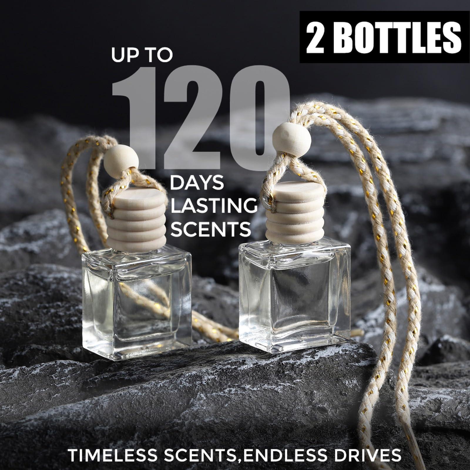2-Pack Amber Vanilla Car Air Freshener Hanging Long Lasting Car Scent Essential Oil Diffuser Car Perfume Inspired Fragrances for Men for Women by VUTOLLOSA - Image 4