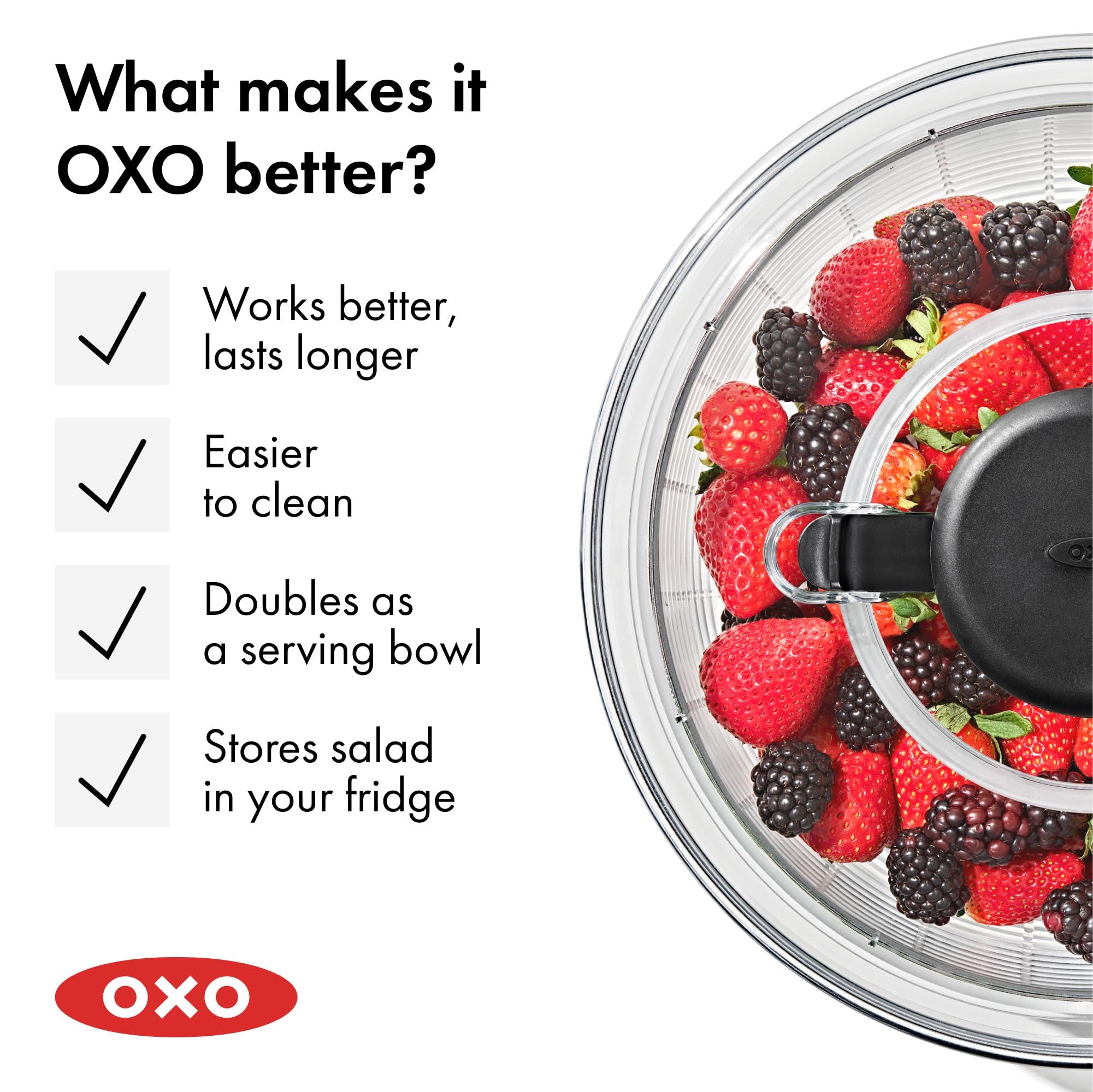 OXO Good Grips Salad Spinner, Fruit Washer and Lettuce Spinner - Image 10