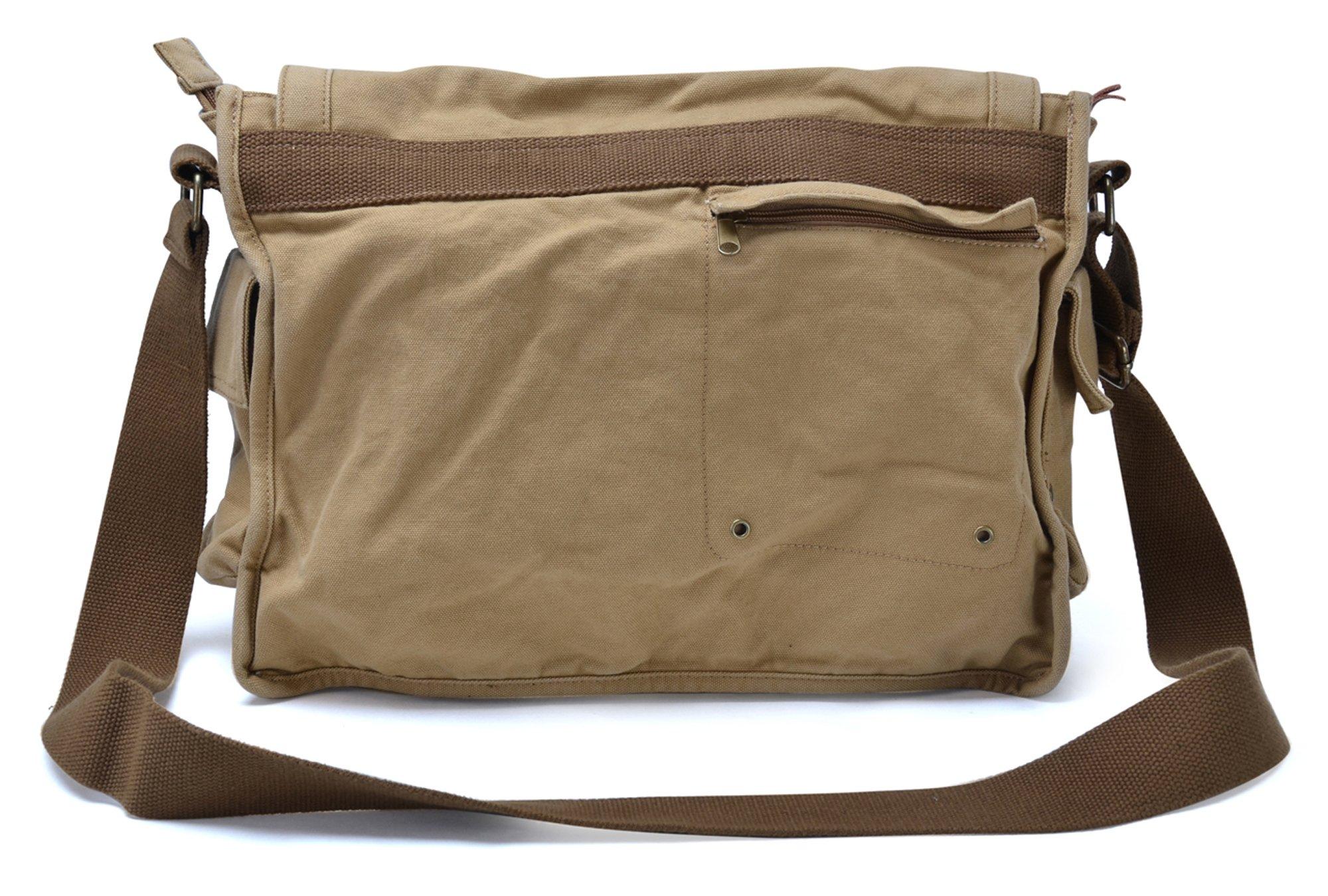 GOOTIUM Canvas Messenger Bag - Vintage Cross Body Shoulder Satchel - Image 5