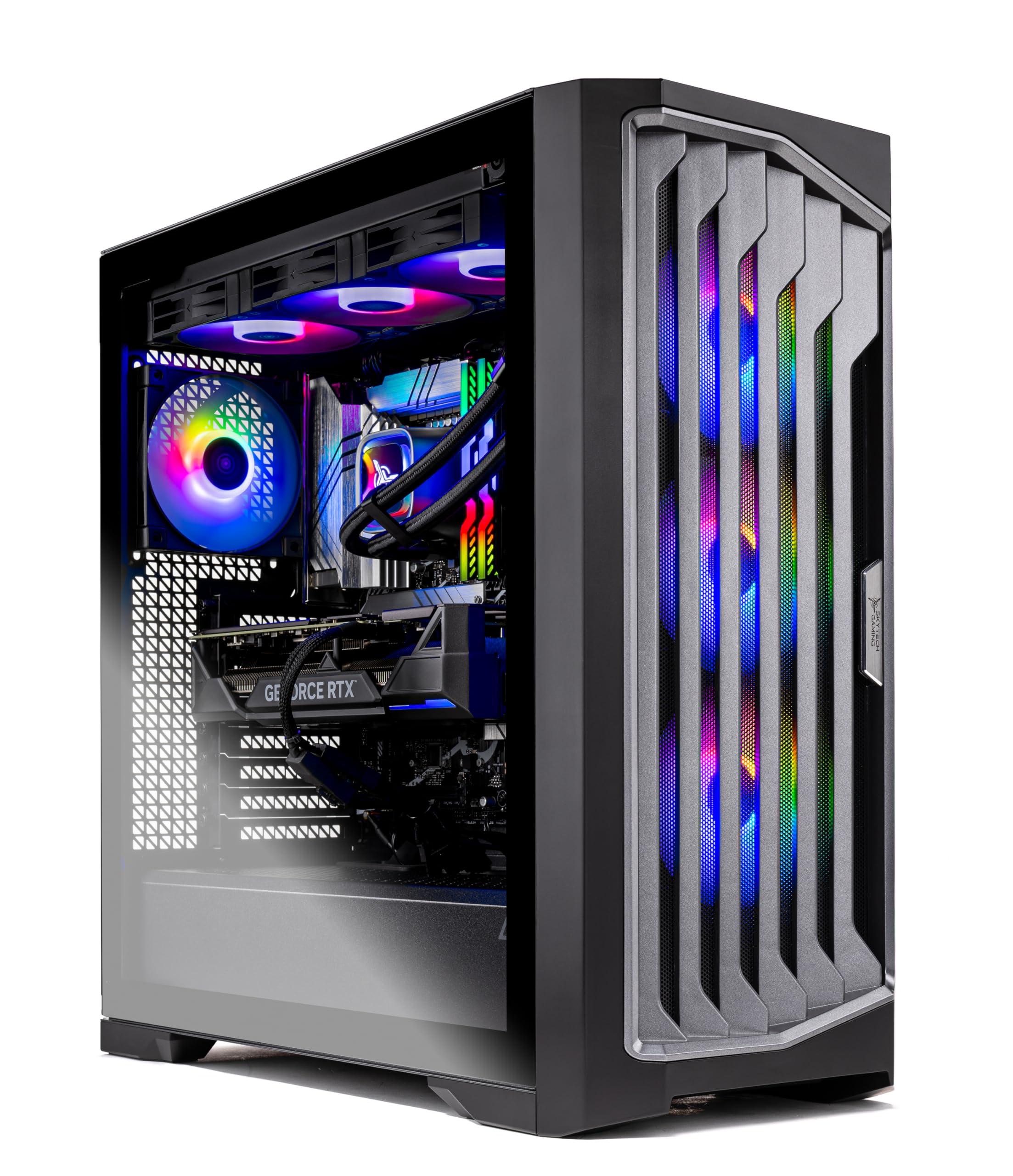 Skytech Legacy 4 Gaming PC Desktop, Ryzen 7 9800X3D 4.7 GHz (5.2 GHz Turbo), NVIDIA RTX 5090 32GB, X870 Board, 2TB Gen4 NVMe SSD, 64GB DDR5 RAM 6000 RGB, 1000W Gold ATX 3 PSU, Wi-Fi, Win 11