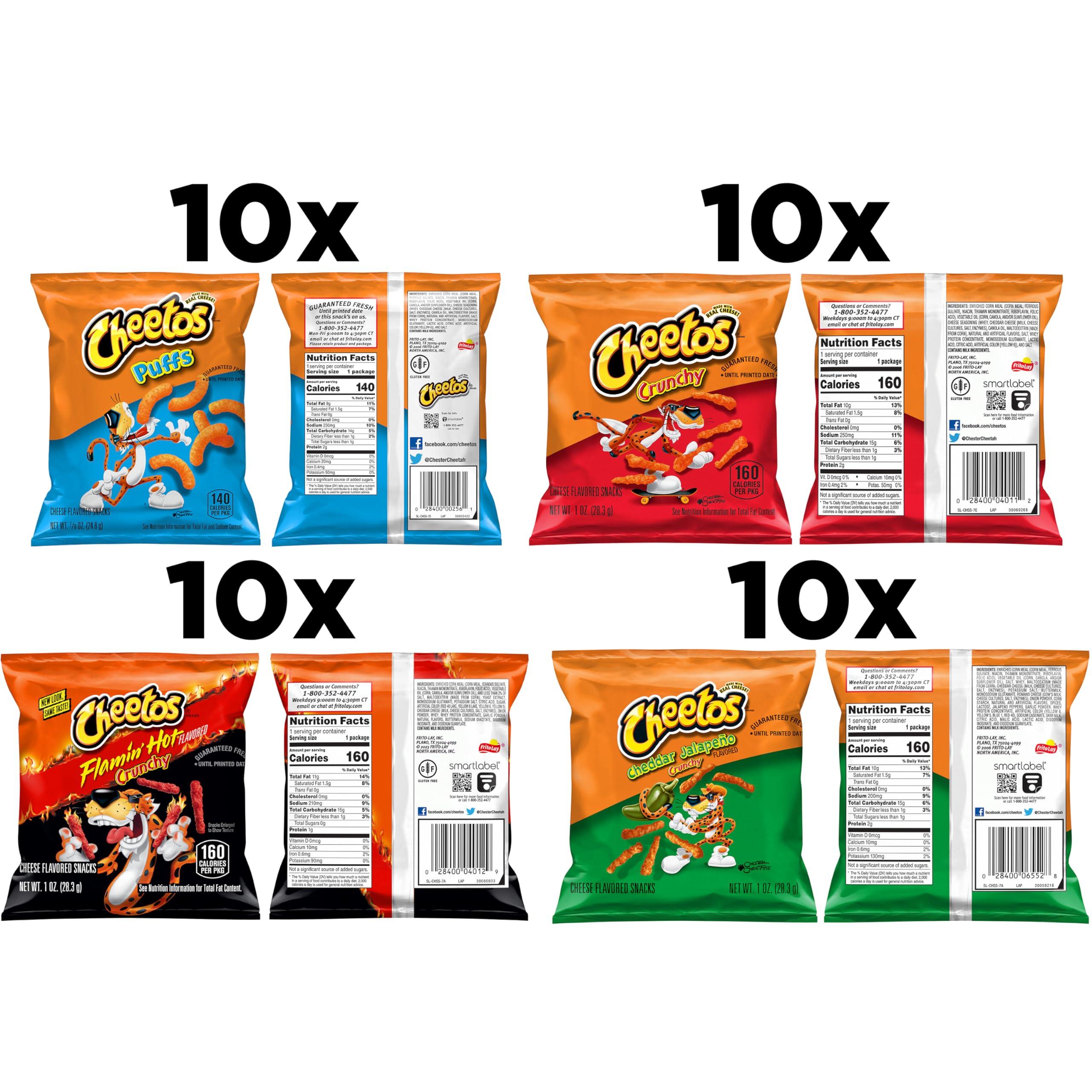 Cheetos Cheese Flavored Snacks, Variety Pack, (Pack of 40) - Image 3