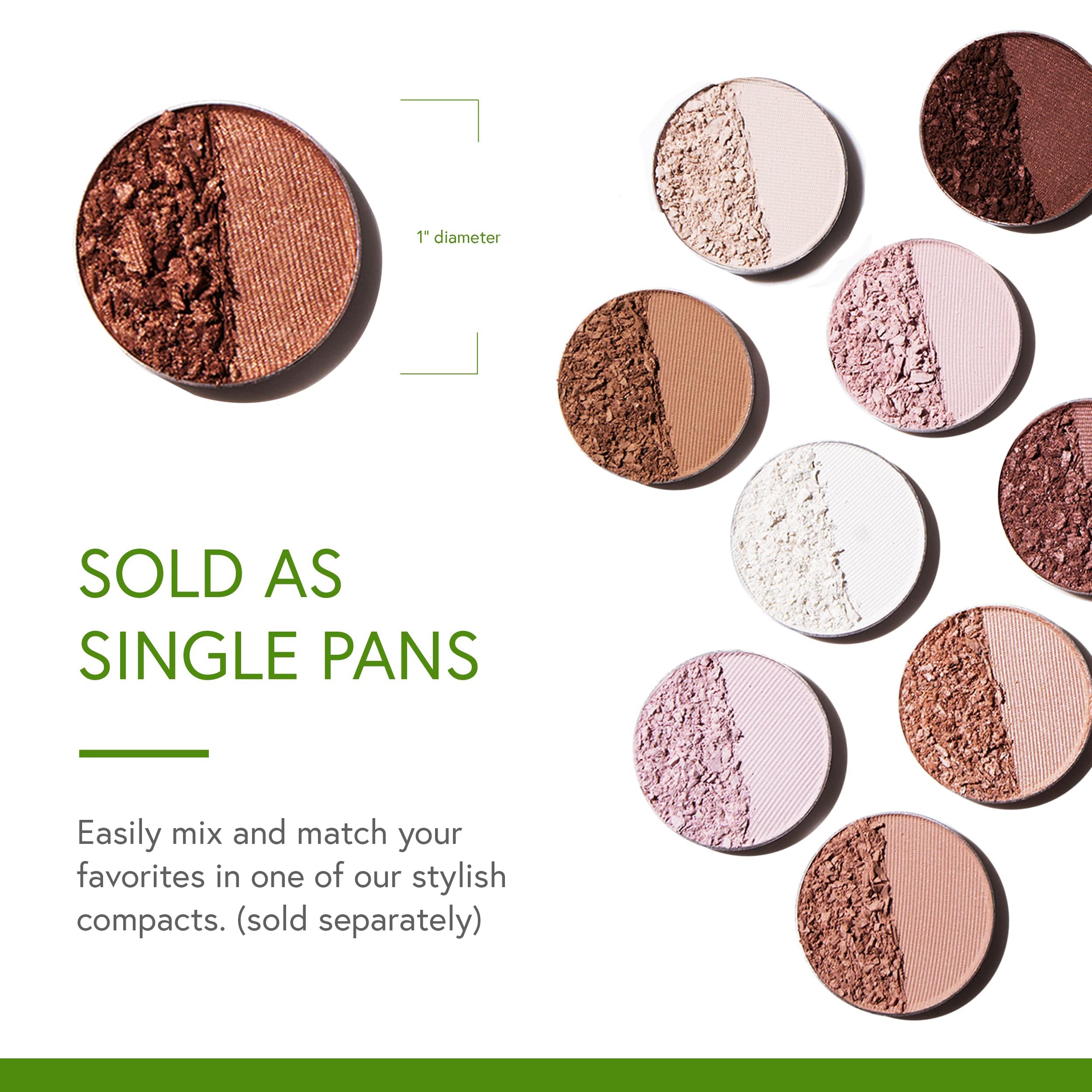Honeybee Gardens Pressed Powder Eye Shadow Single Refill, Ninja Kitty, Pale Shimmering Champagne Pink, Long-Wearing, Creaseproof Mineral Color With Botanicals, 1.2g - Image 4