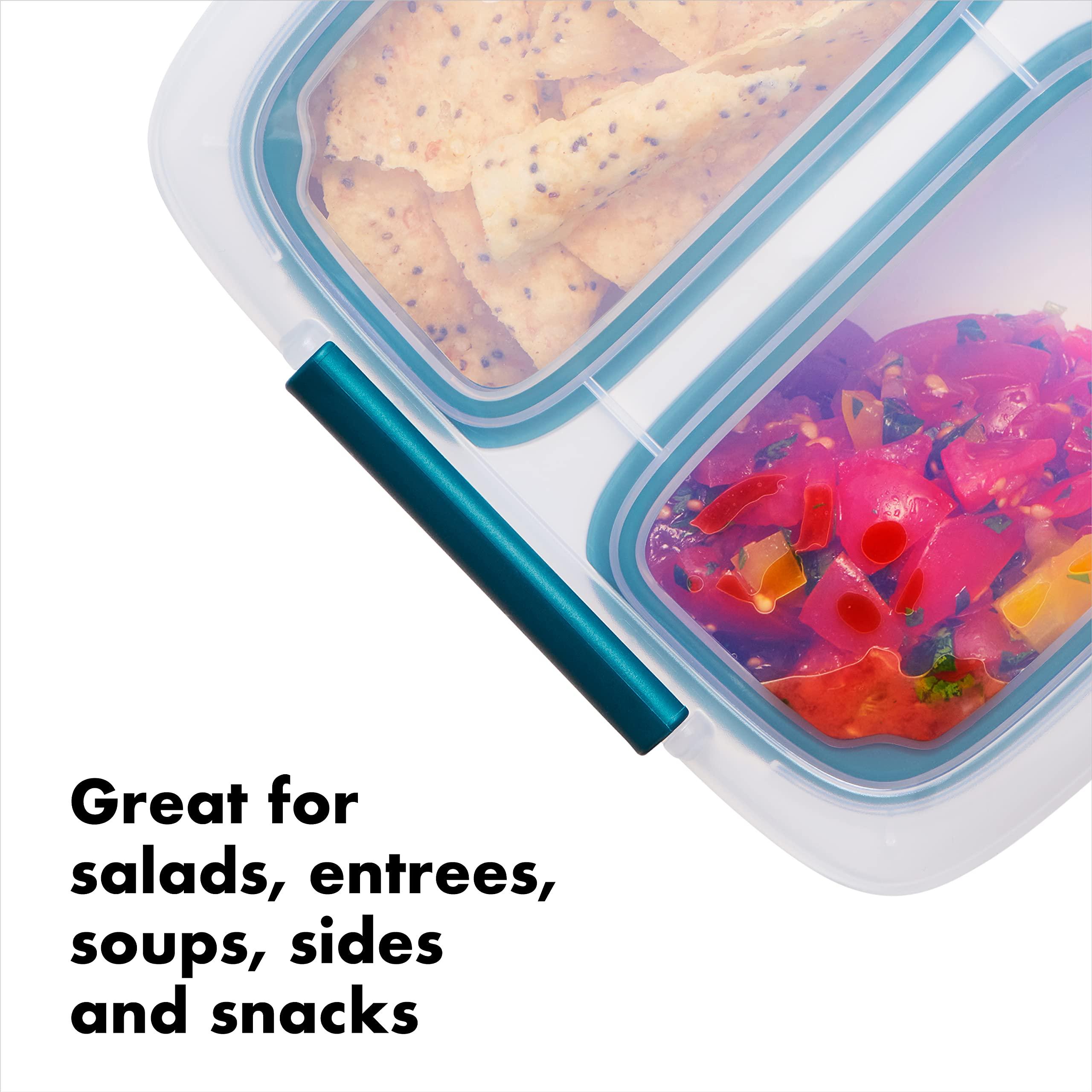 OXO Good Grips Prep & Go 20 Piece Set | Leakproof Food Storage | Ideal for leftovers, meal prep and work lunches | BPA Free | Microwave Safe | Dishwasher Safe | Freezer Safe | Odor and Stain Resistant - Image 5