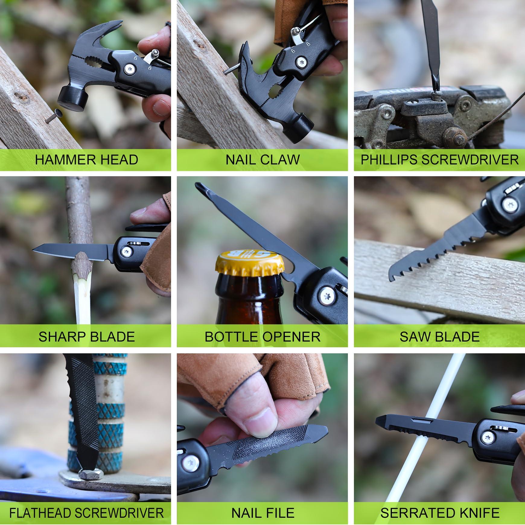 Fathers Day Dad Gifts from Daughter Wife - Gifts for Dad, Dads Gift for Fathers Day - Birthday Gift, Christmas Presents for Father, Husband Stepdad, Men - Multitool Hammer from Daughter Son - Image 5