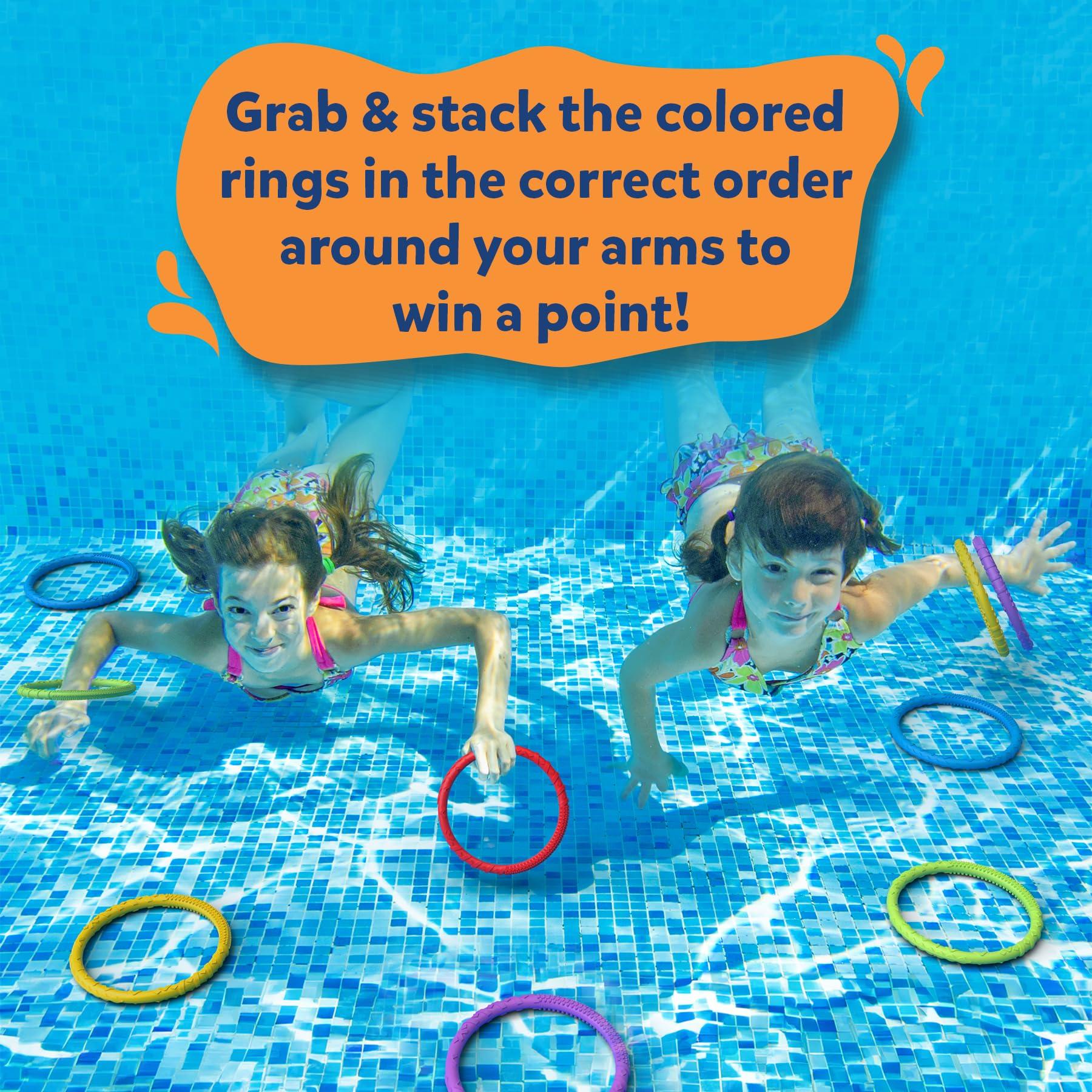 Skillmatics Ring Rush Diving Toys - Underwater Search and Find Game for Summer Fun, Swimming Pool Toys, Gifts for Kids, Boys, Girls Ages 6, 7, 8, 9 & Up - Image 4