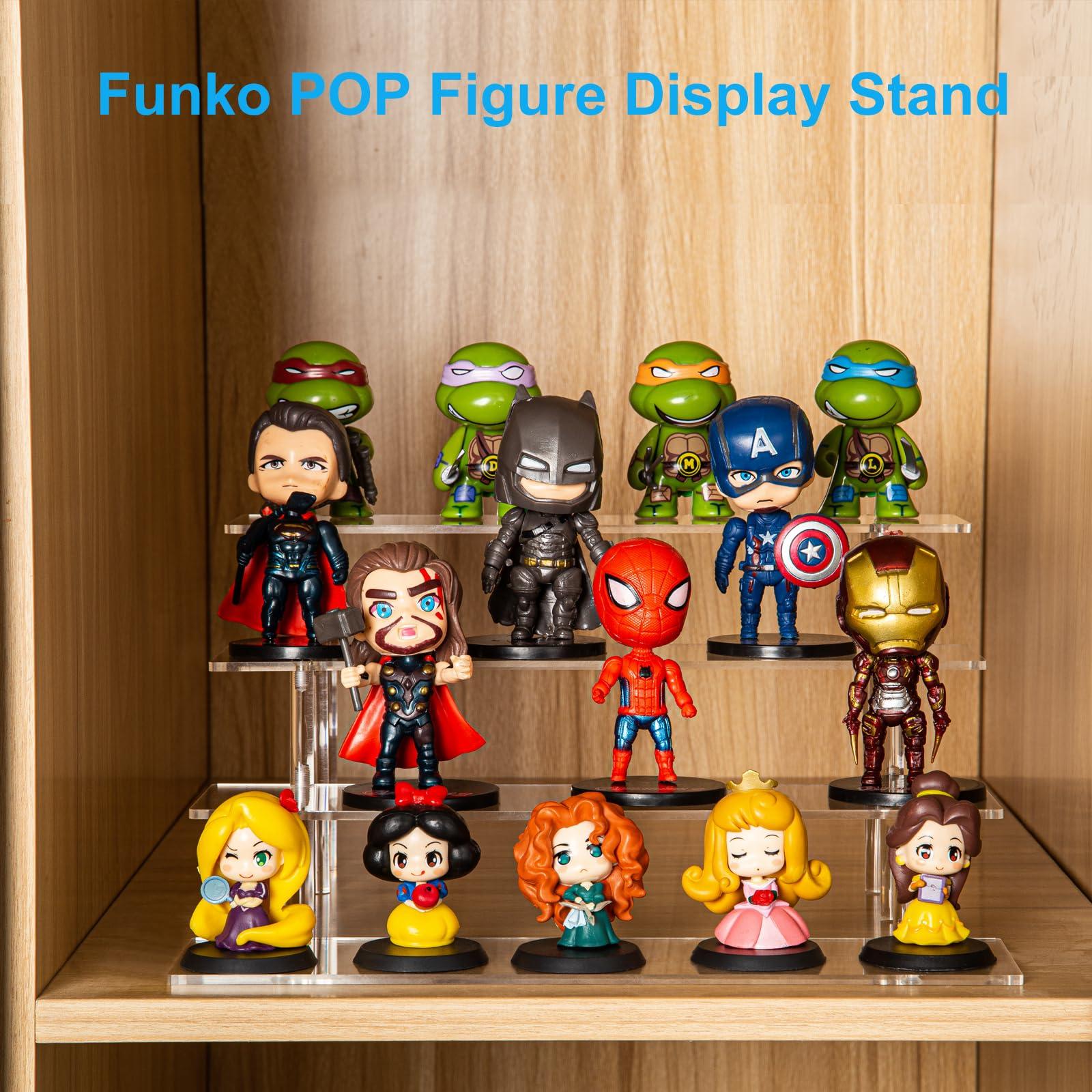 HENABLE 4 Tier Acrylic Perfume Organizer Stand, Clear Display Risers for Perfume, Cologne, Cosmetic, Skincare, Funko POP, Dessert Display, Cupcake Stand Holder - Image 4