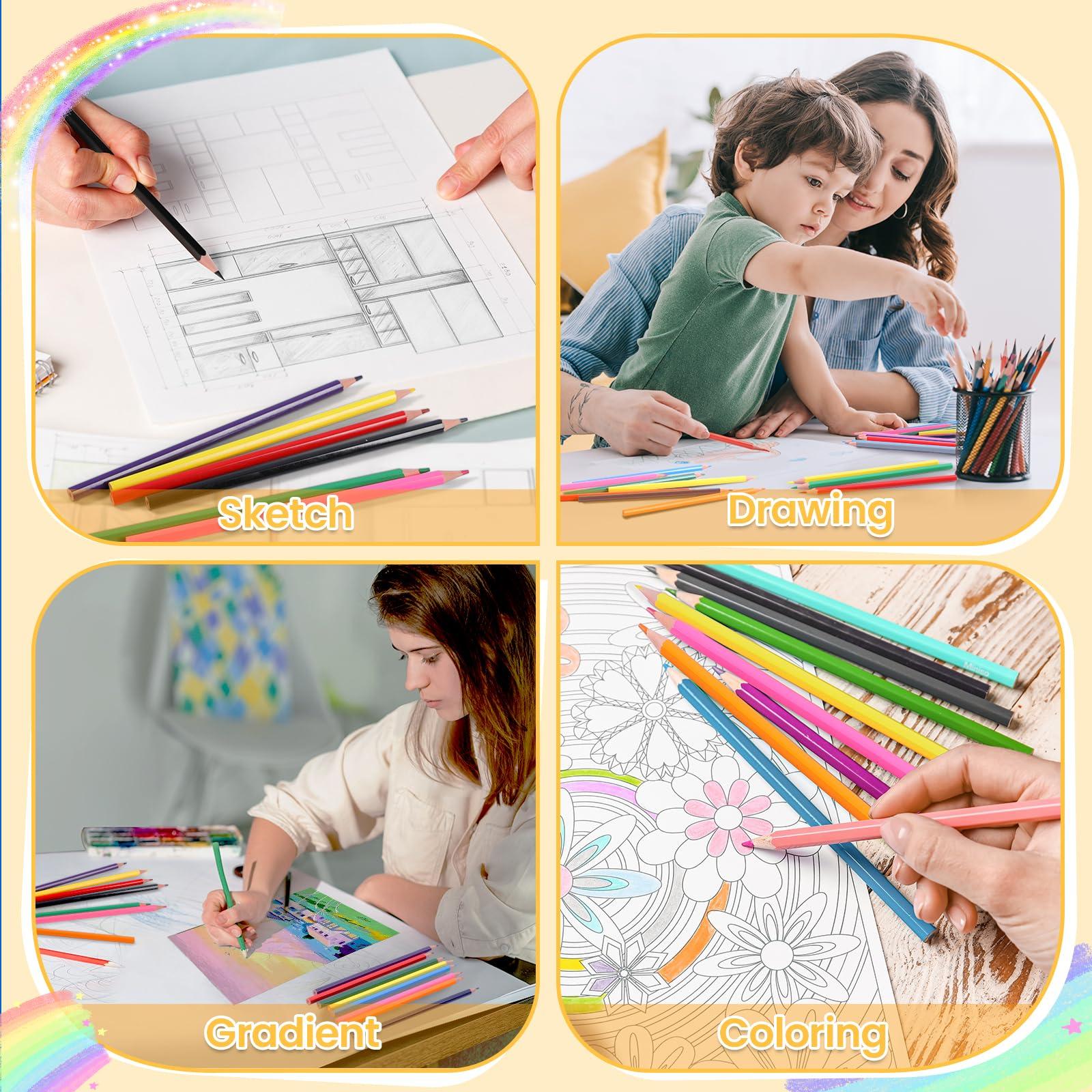 240 Packs Colored Pencils Bulk Classroom, Colored Pencils for Kids 12 Assorted Colors, Coloring Pencil Set Plus 24 Sharpeners, Pre-sharpened Color Pencils, Back to School Supplies Bulk for Teachers - Image 5