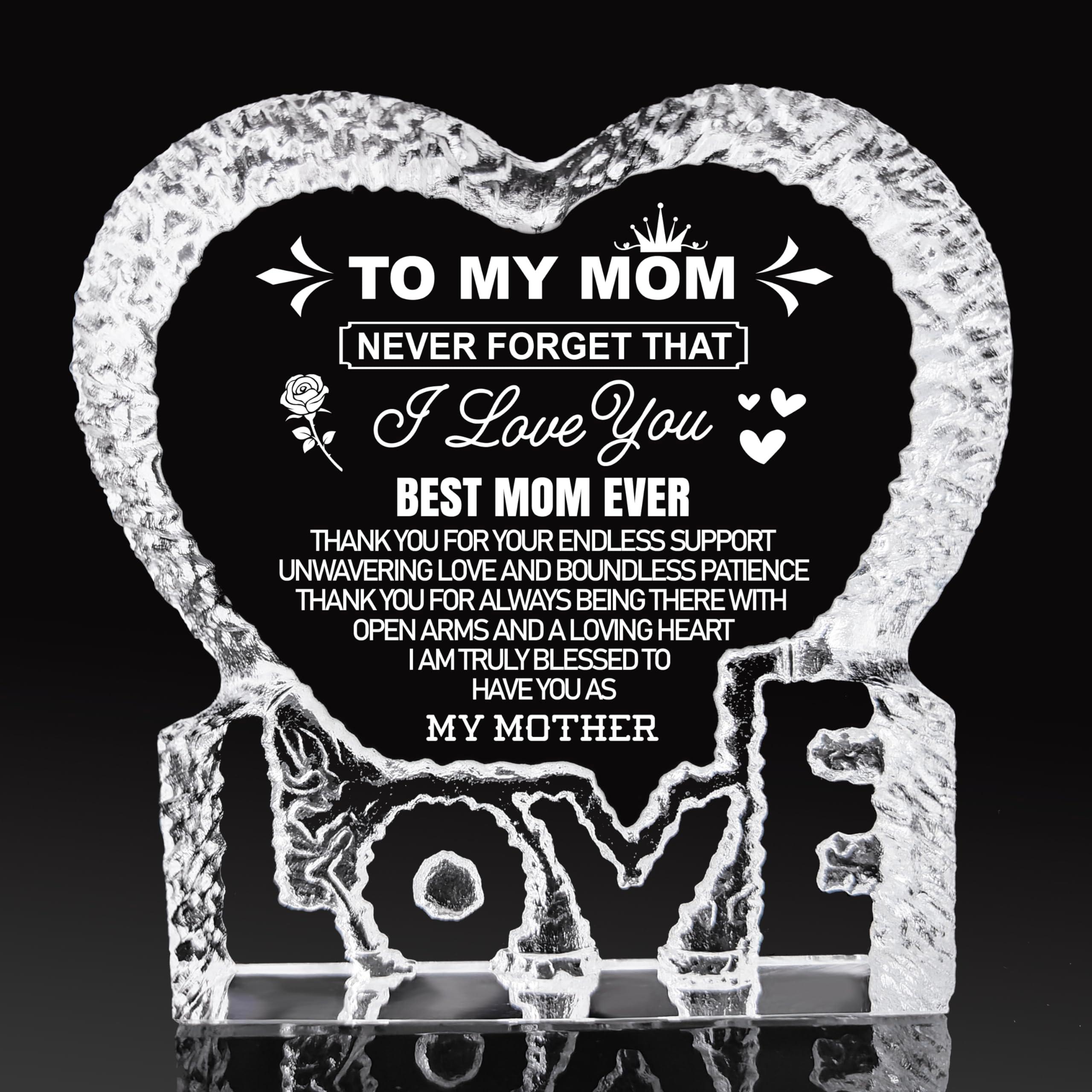 K-MLICE Mothers Day Mom Gifts, Birthday Crystal Gifts for Mom from Daughter Son Happy Mothers Day Anniversary Christmas Mama to My Mom Best Presents - Image 6