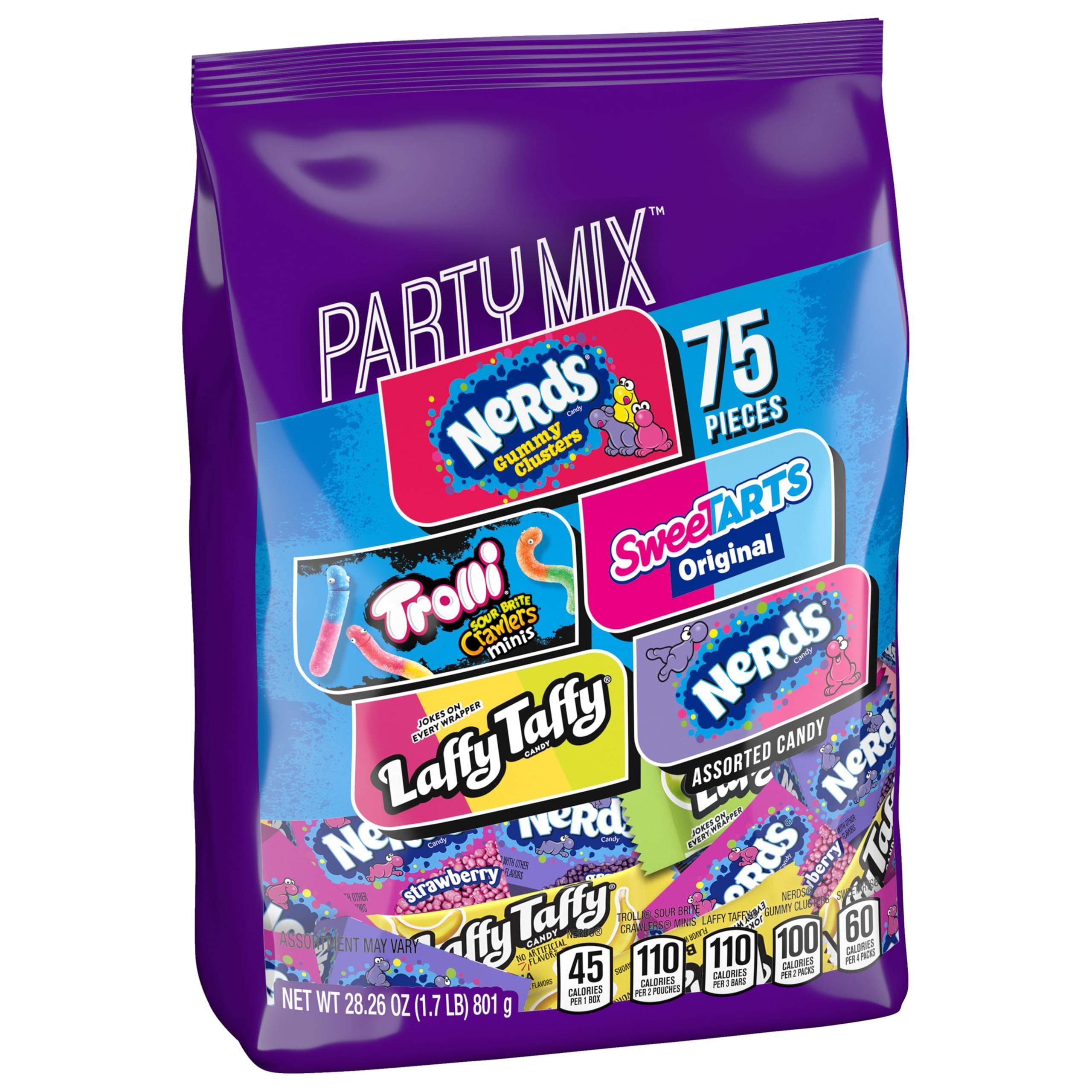 SweeTARTS Variety Party Mix, Individually Wrapped Assorted Candy, 28.6 Ounce (75 Count) - Image 3